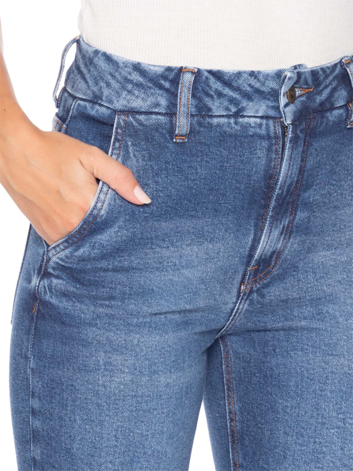 Calça Feminina Louise Azul Carol Bassi