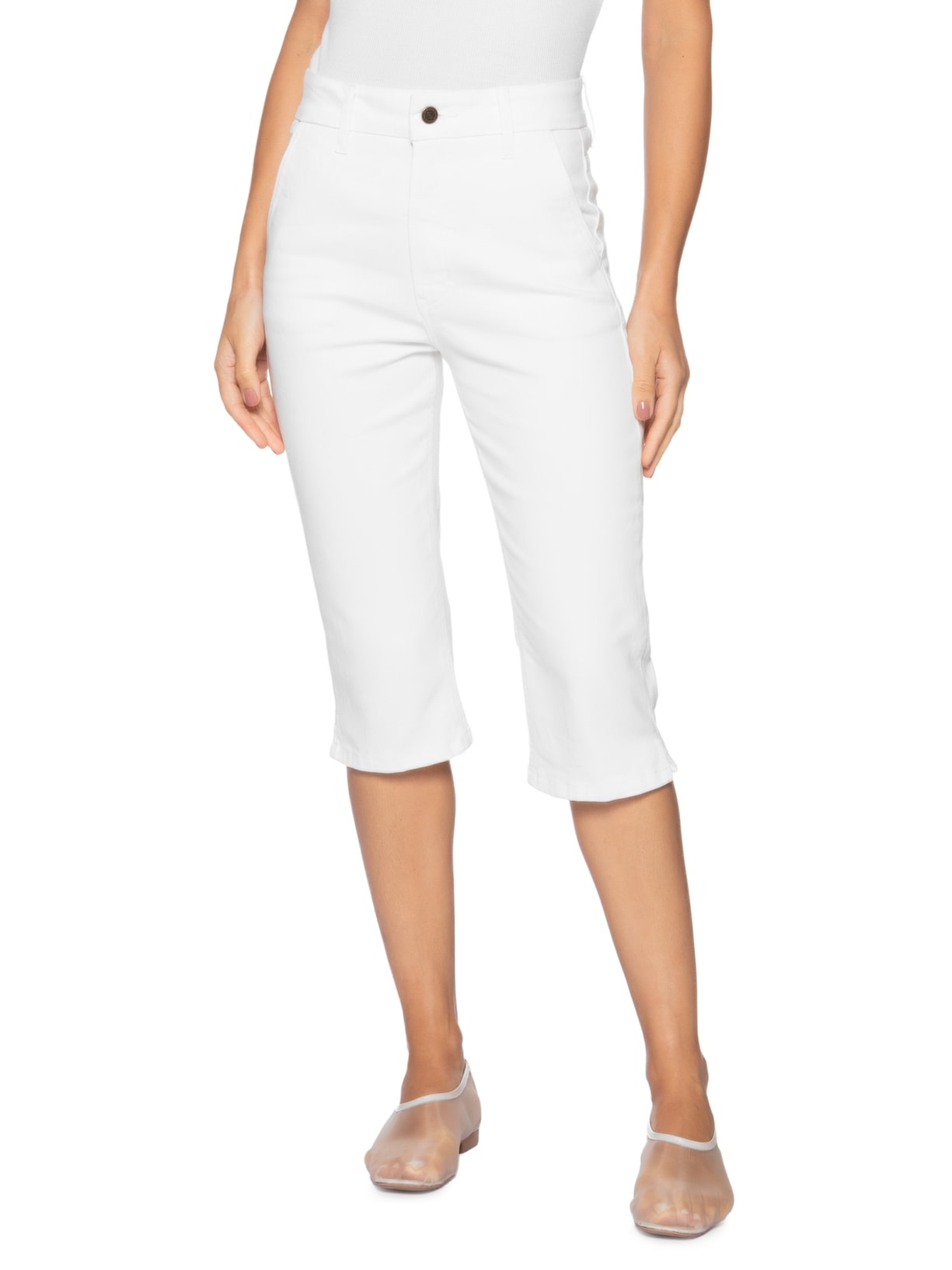 Calça Feminina Louise Off White Carol Bassi