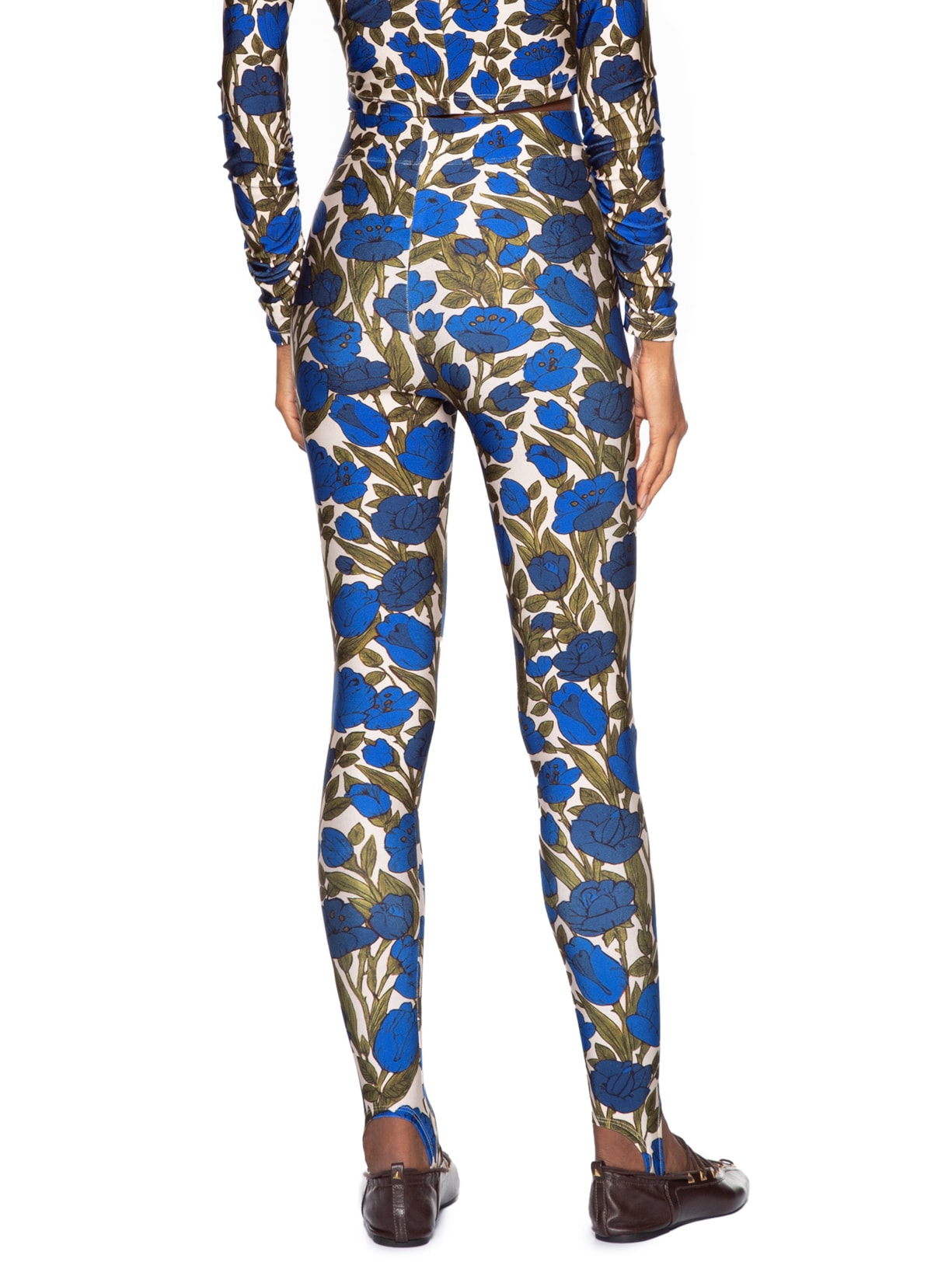 Calça Feminina Lycra Jardim X Azul Paula Raia