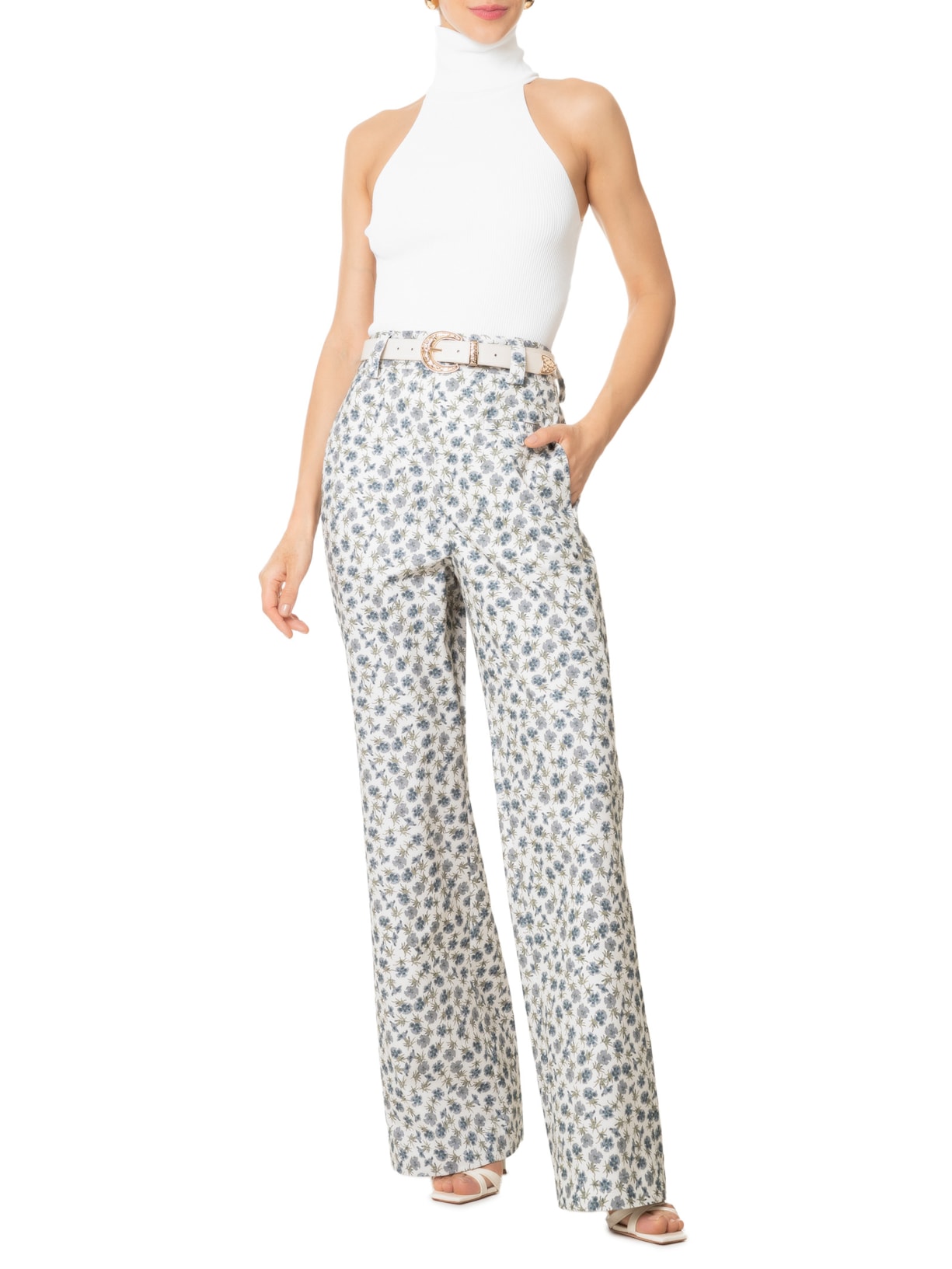 Calça Feminina Maia Branco Animale