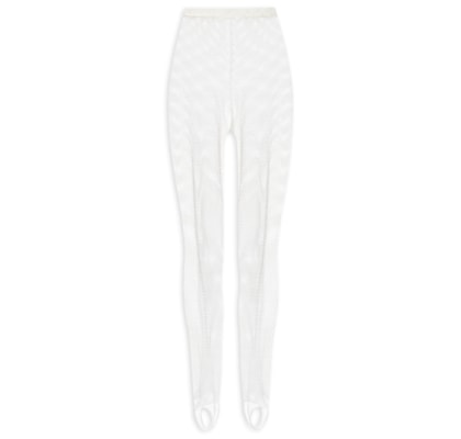 Calça Feminina Malha Arrastão Aila - Off White
