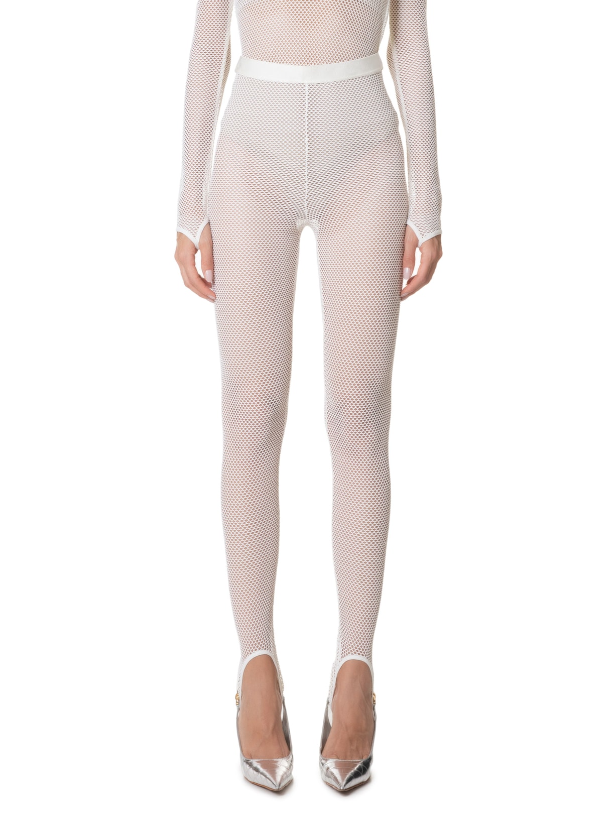 Calça Feminina Malha Arrastão Aila Off White Nk