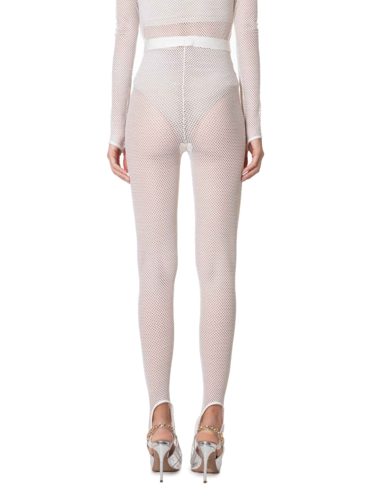 Calça Feminina Malha Arrastão Aila Off White Nk