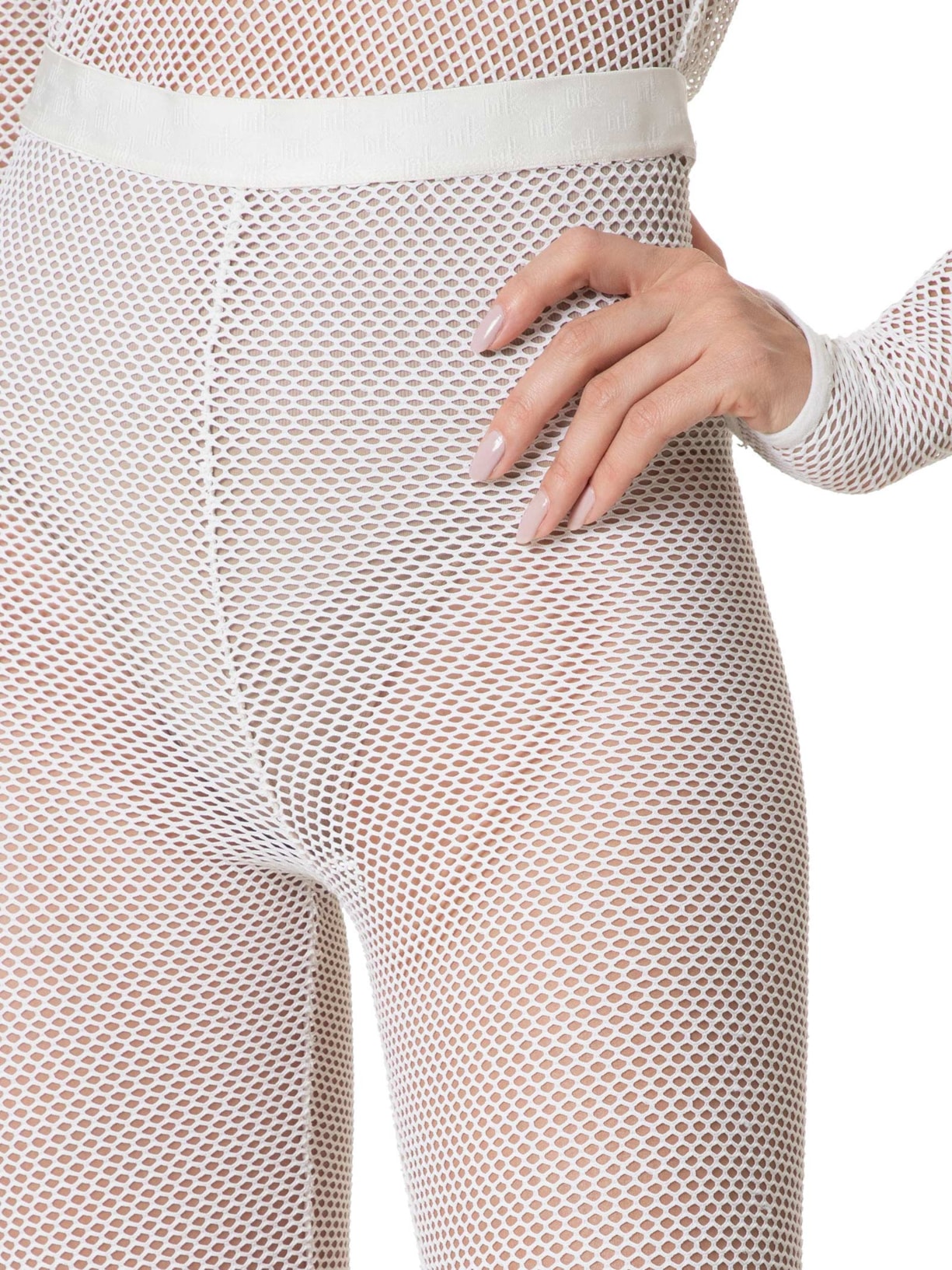 Calça Feminina Malha Arrastão Aila Off White Nk