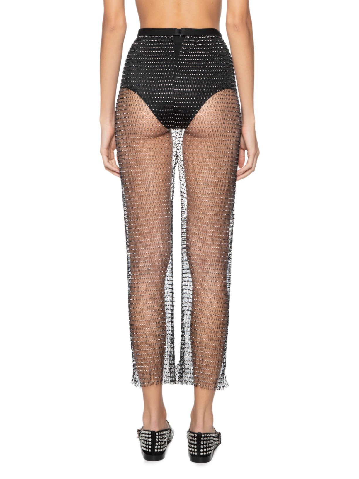 Calça Feminina Malha Metálica Preto  Market 33