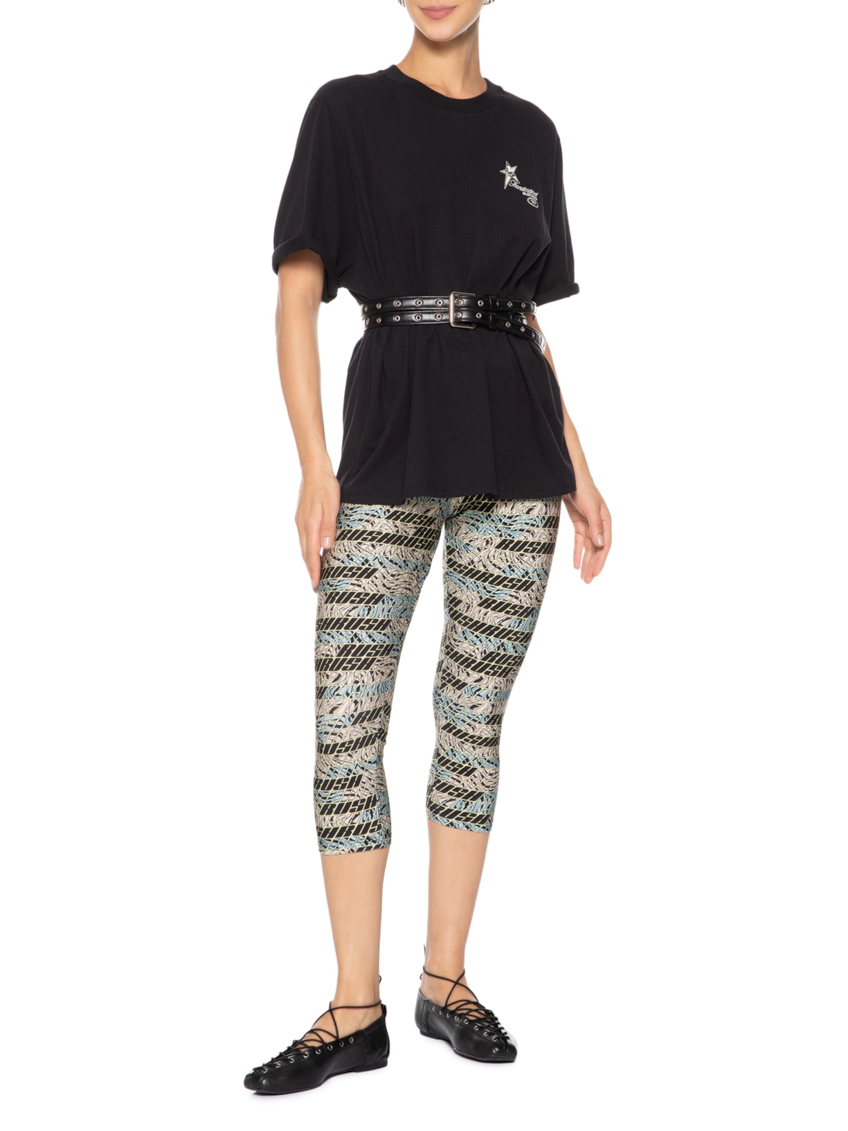 Calça Feminina Malha Rush Selena Azul Nk