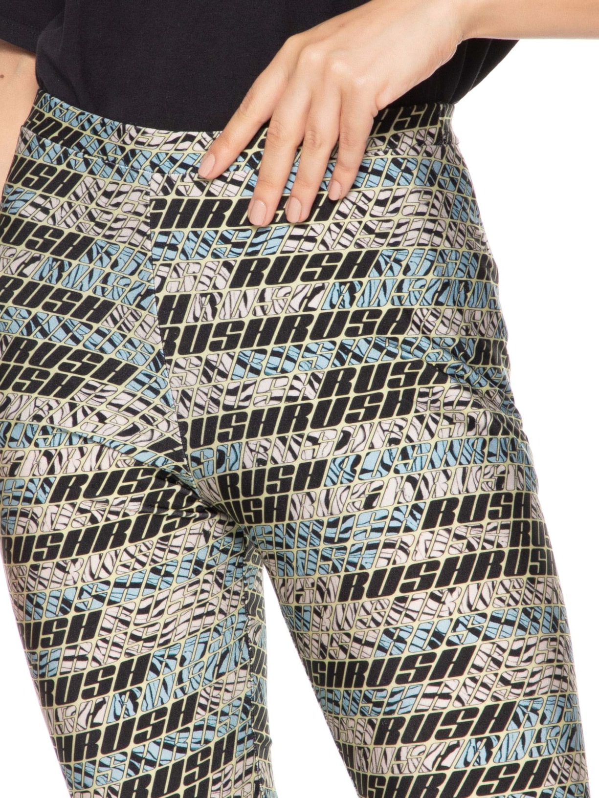 Calça Feminina Malha Rush Selena Azul Nk