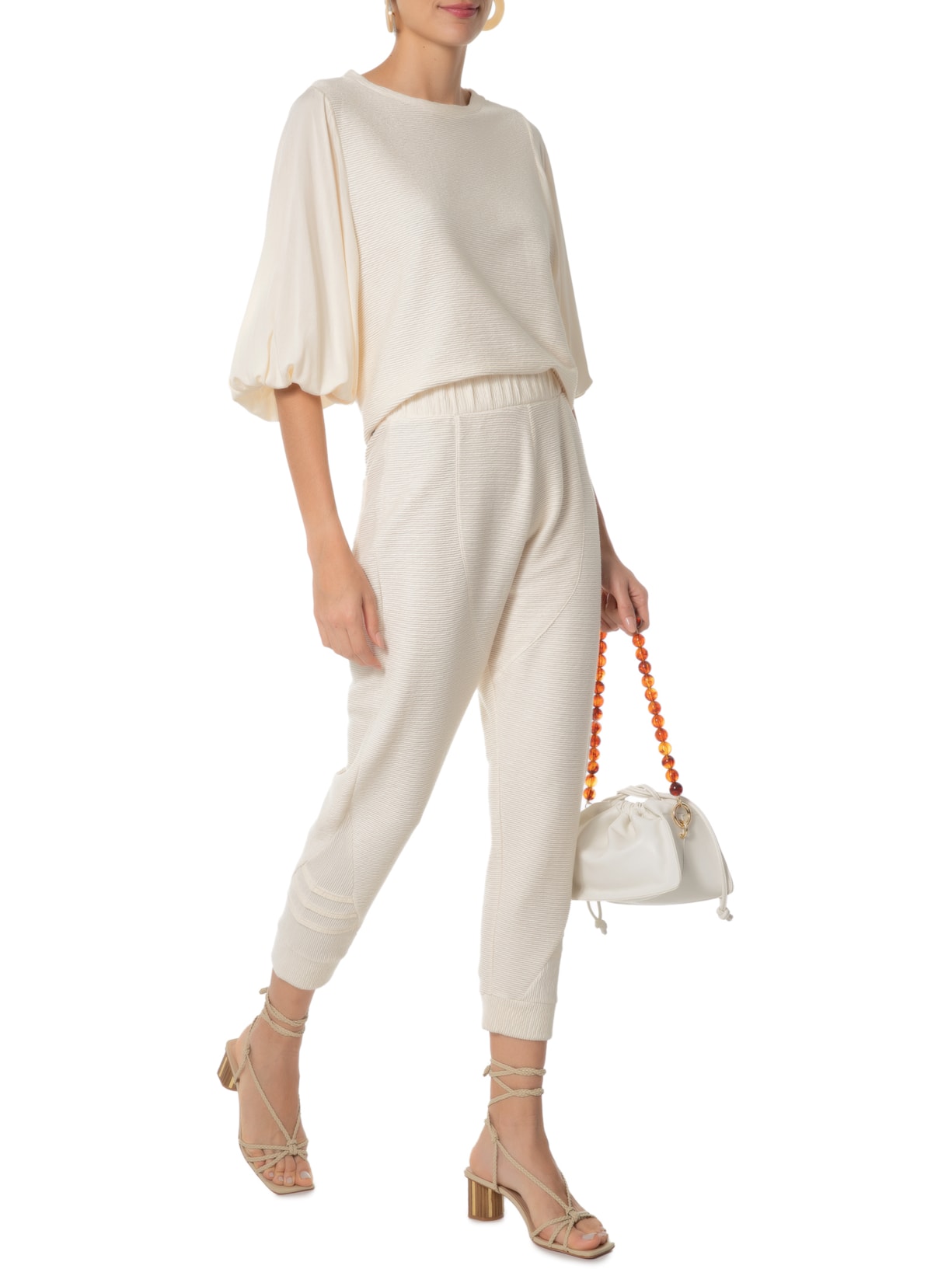 Calça Feminina Malu Bege Le Lis