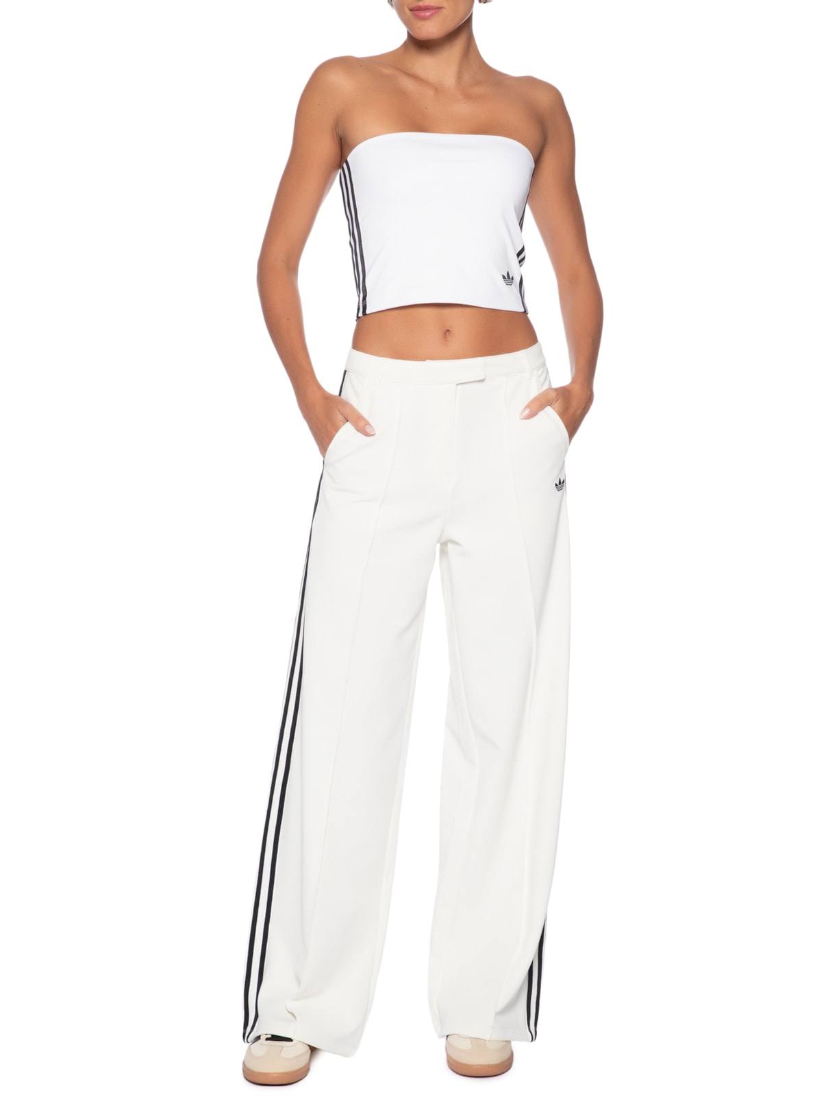 Calça Feminina Manager Sport Tailored – Branco Adidas Originals