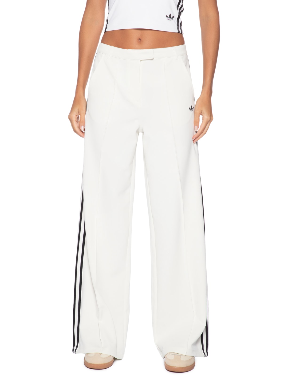 Calça Feminina Manager Sport Tailored – Branco Adidas Originals