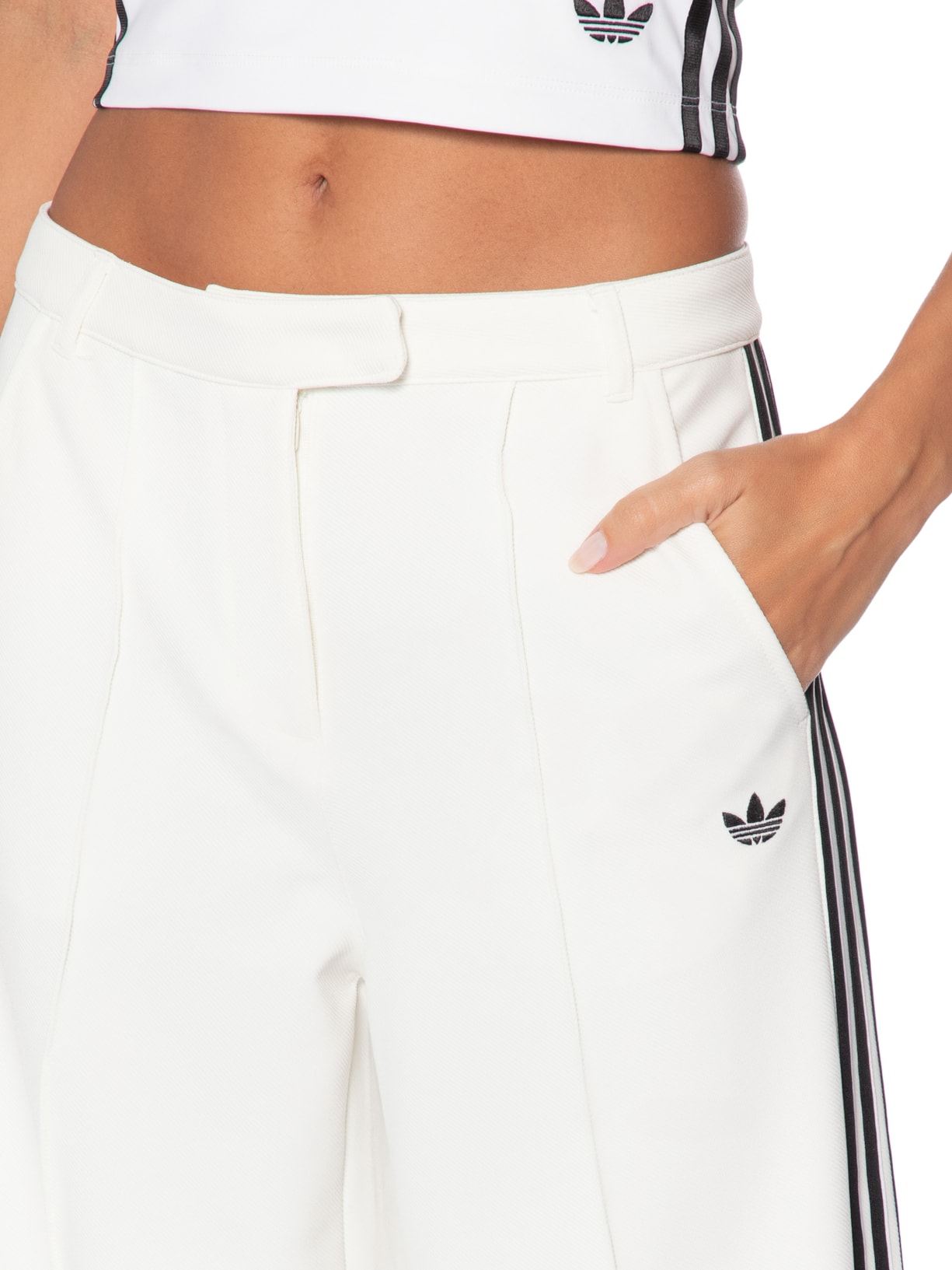 Calça Feminina Manager Sport Tailored – Branco Adidas Originals