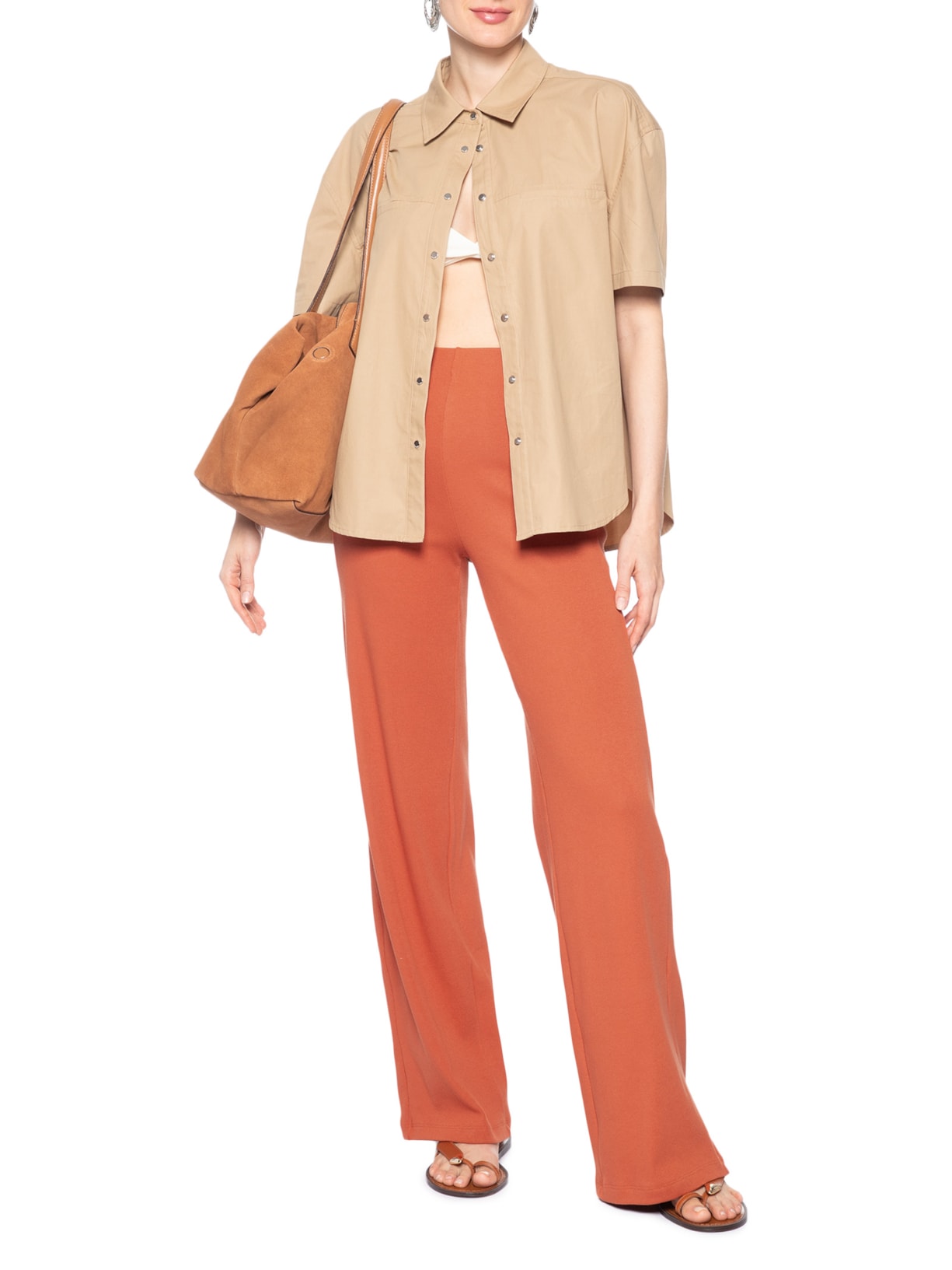 Calça Feminina Manai Laranja Animale Jeans