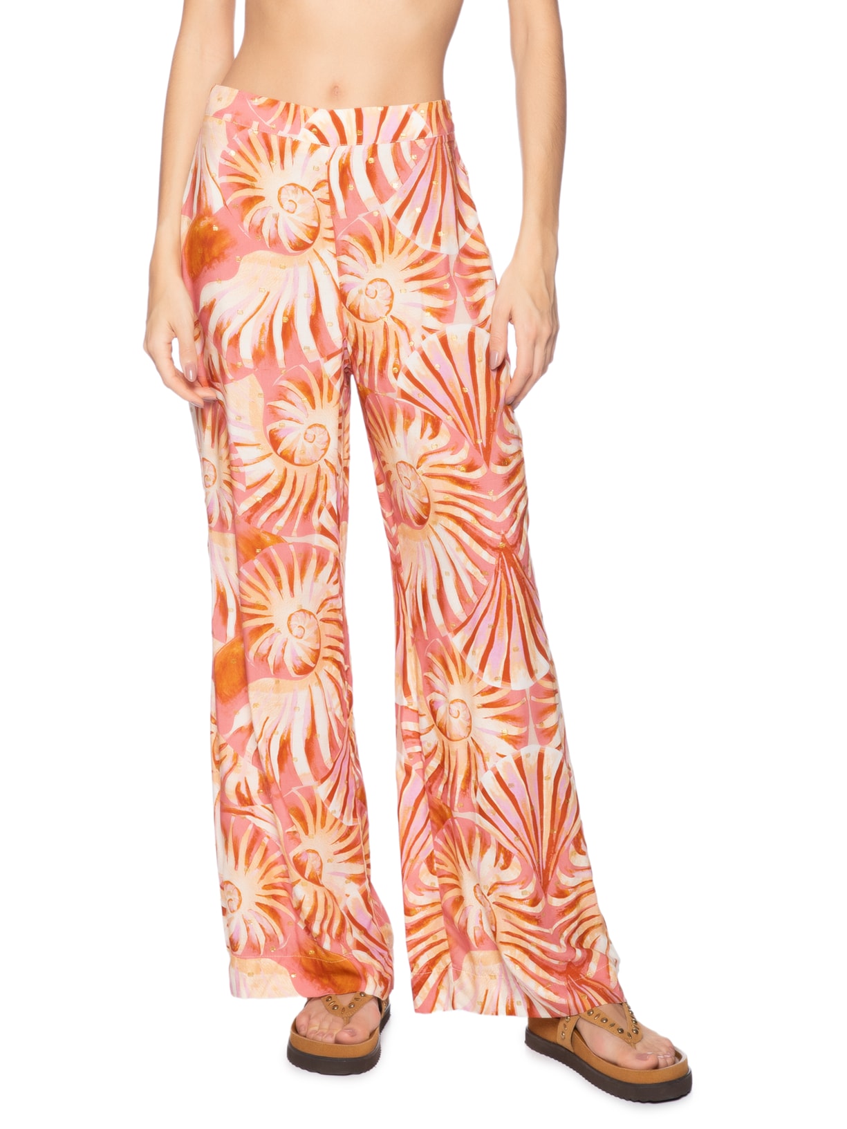 Calça Feminina Mar De Concha Rosa Farm