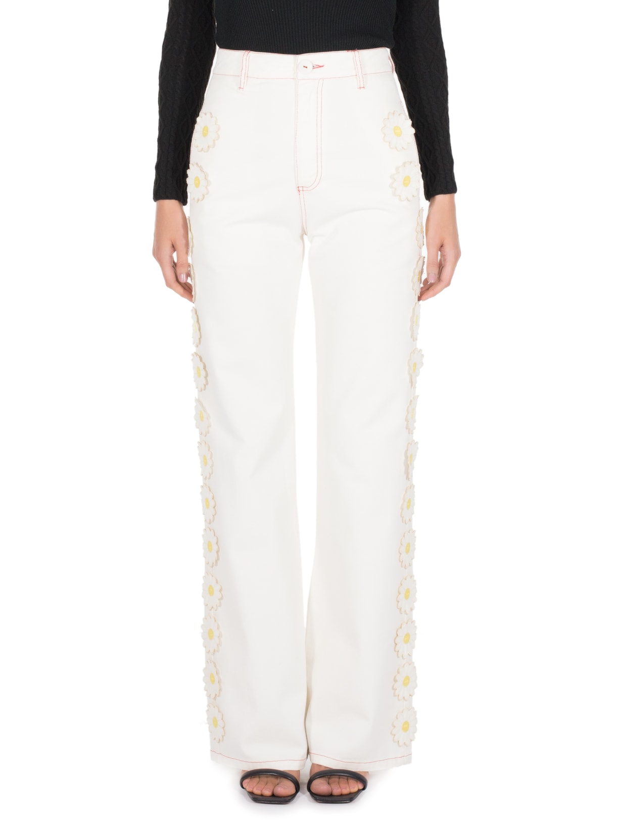 Calça Feminina Margarita Off White Julia Tiberio Collection