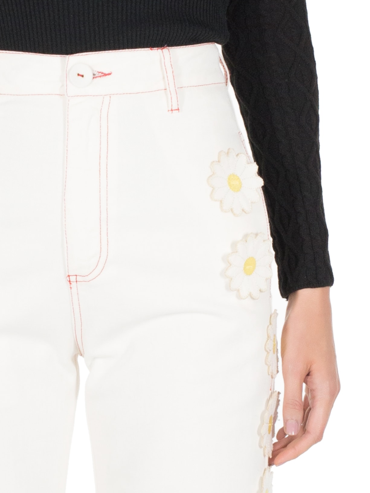 Calça Feminina Margarita Off White Julia Tiberio Collection