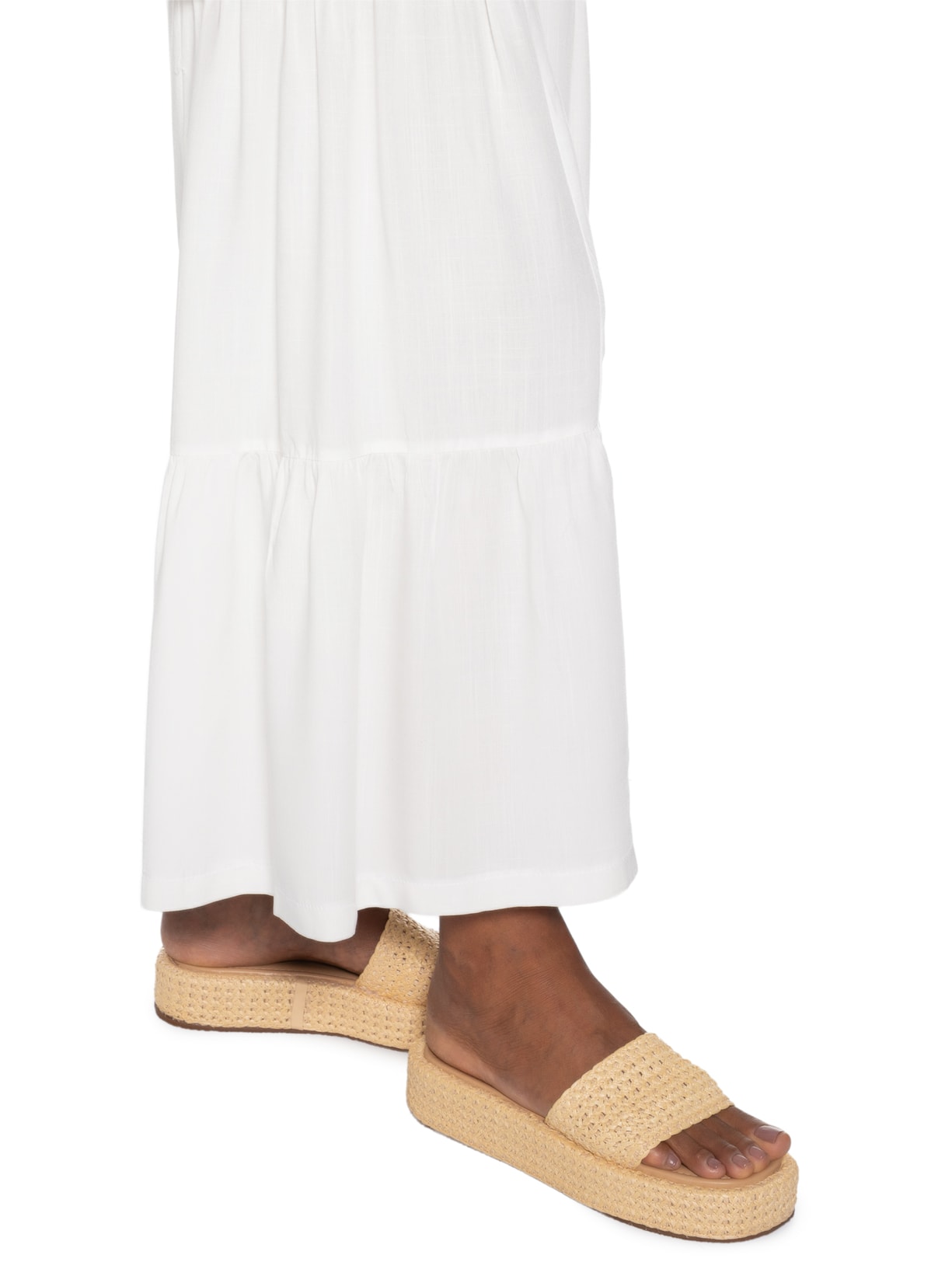 Calça Feminina Marias Pantacourt Off White Basiq