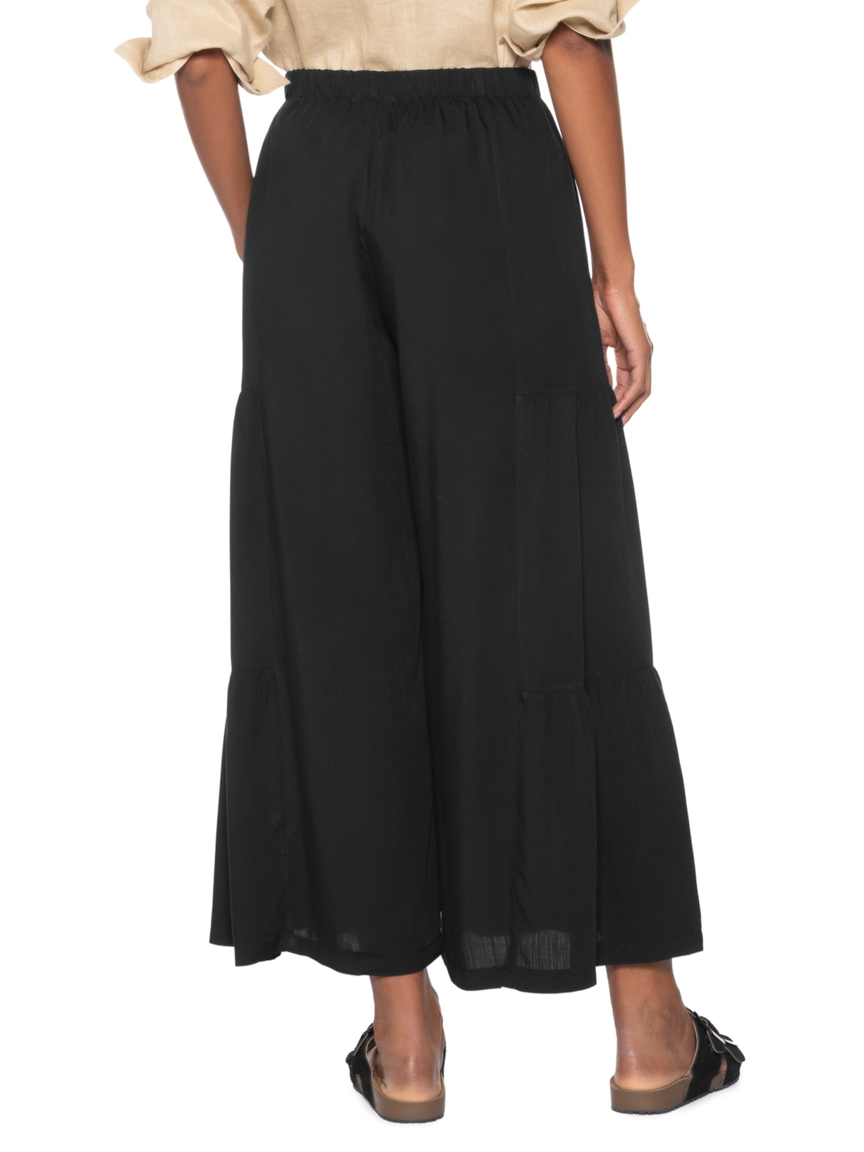Calça Feminina Marias Pantacourt Preto Basiq