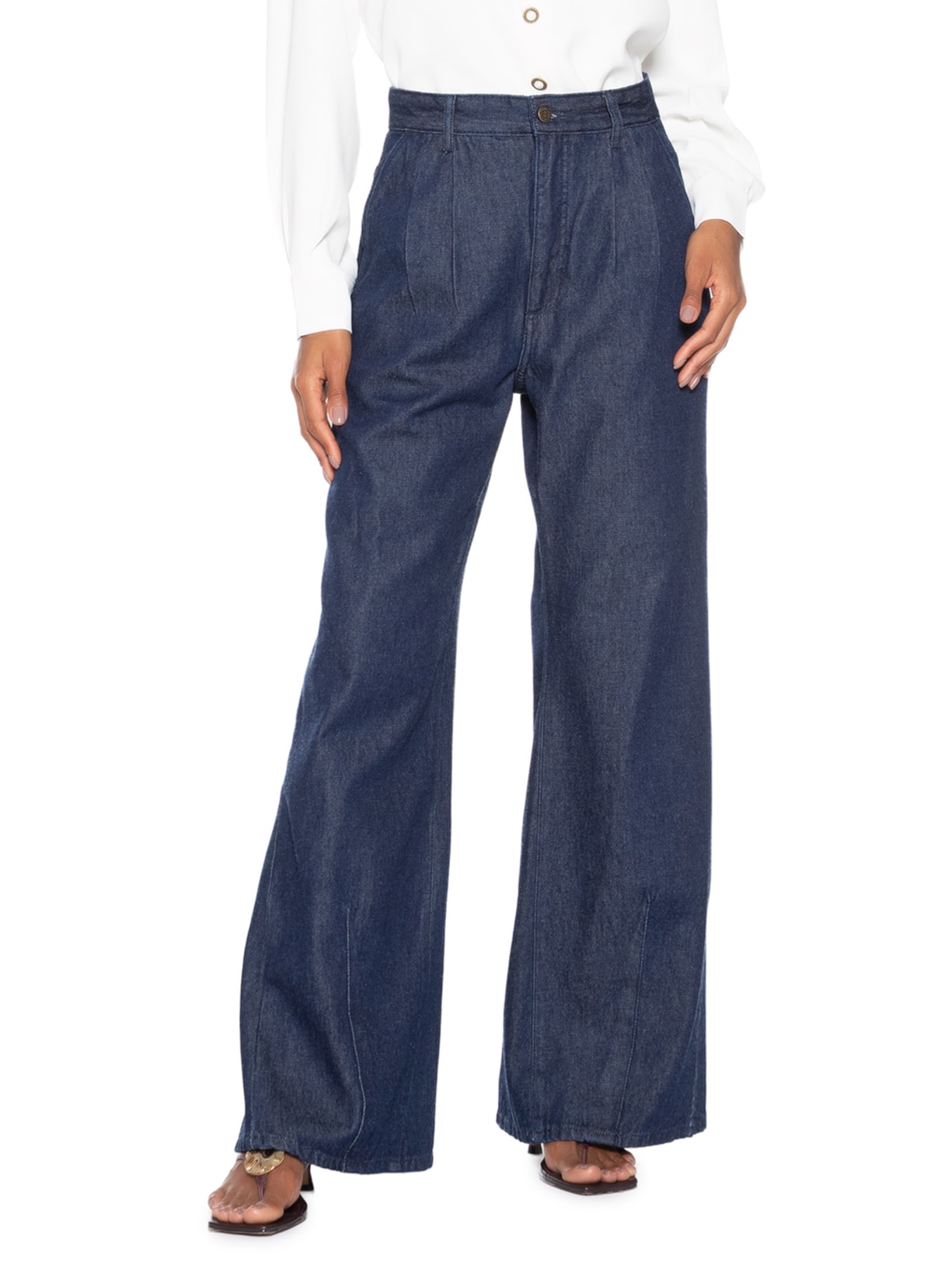 Calça Feminina Marina Azul Carol Bassi