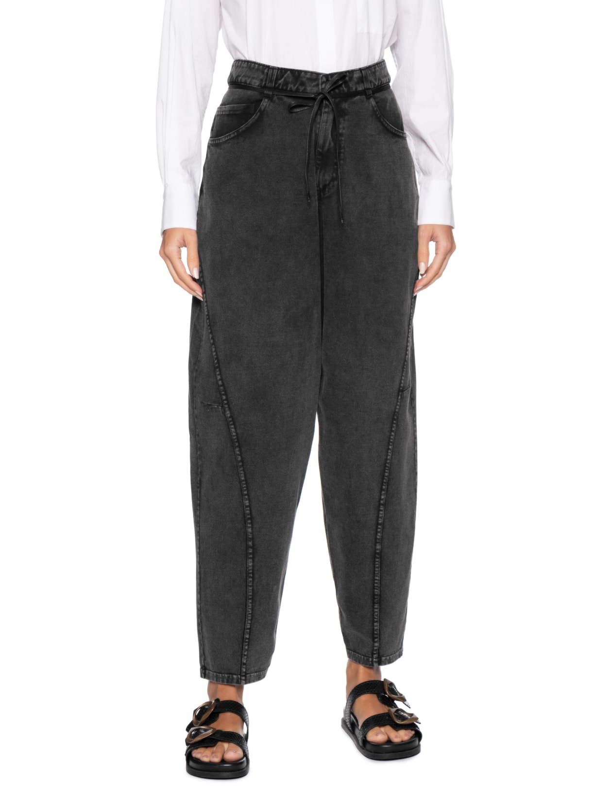 Calça Feminina Marmorizado Preto Osklen