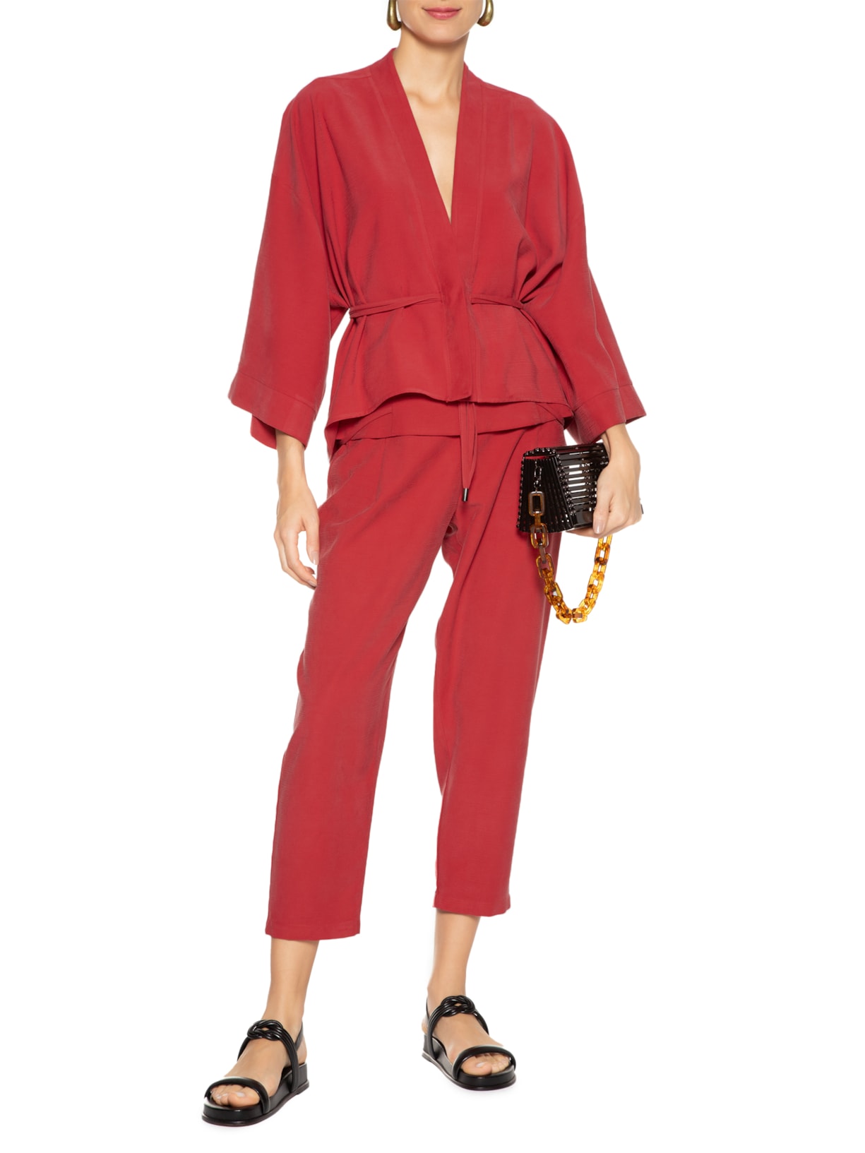 Calça Feminina Marrie Vermelho Le Lis