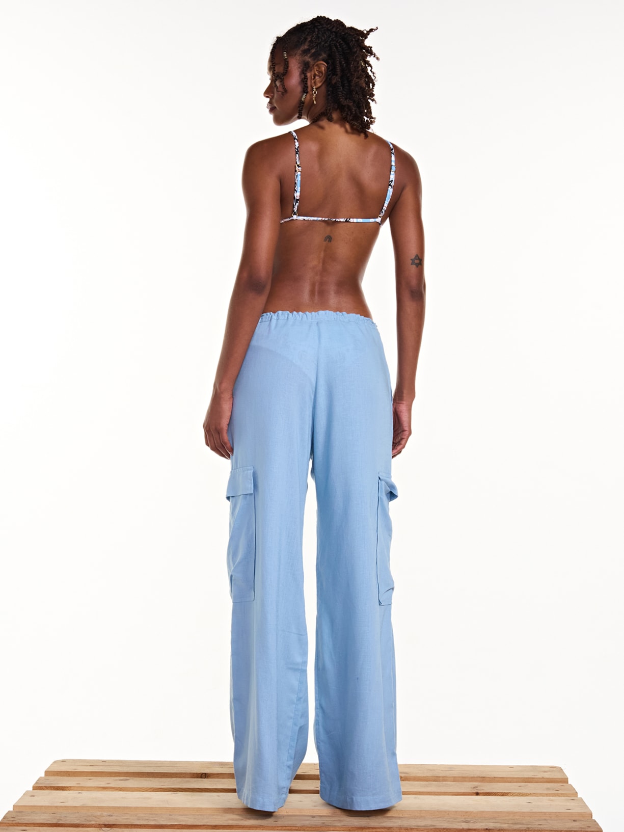 Calça Feminina Marta Azul Triya