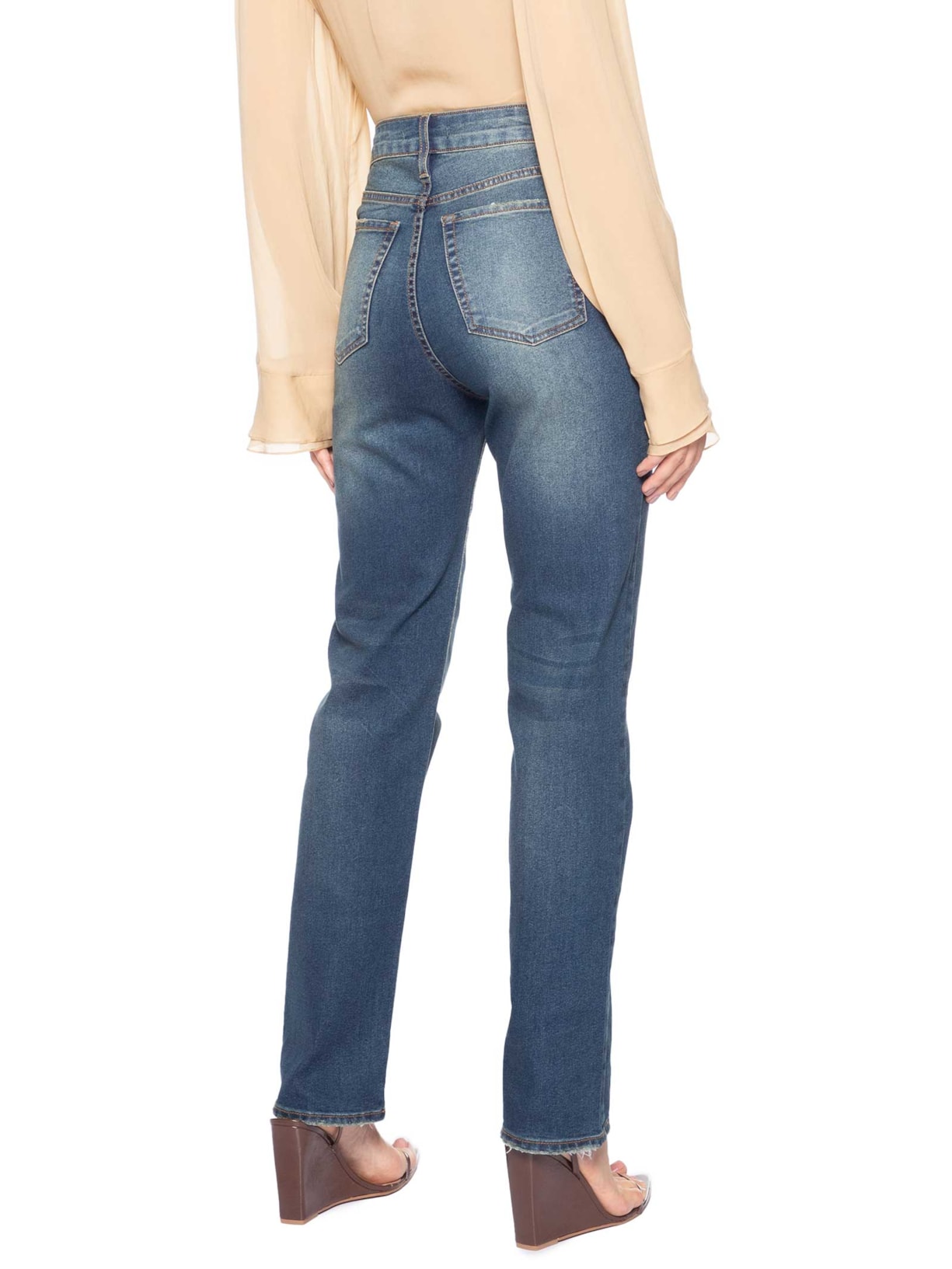 Calça Feminina Martine Azul Carol Bassi