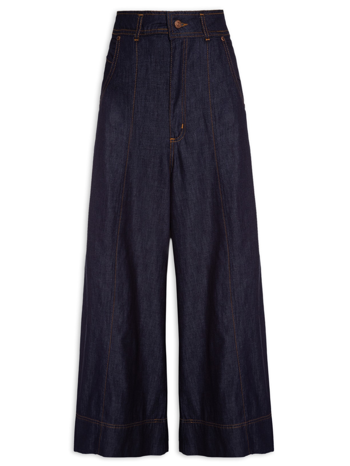 Calça Feminina Maxi Pantalona - Azul