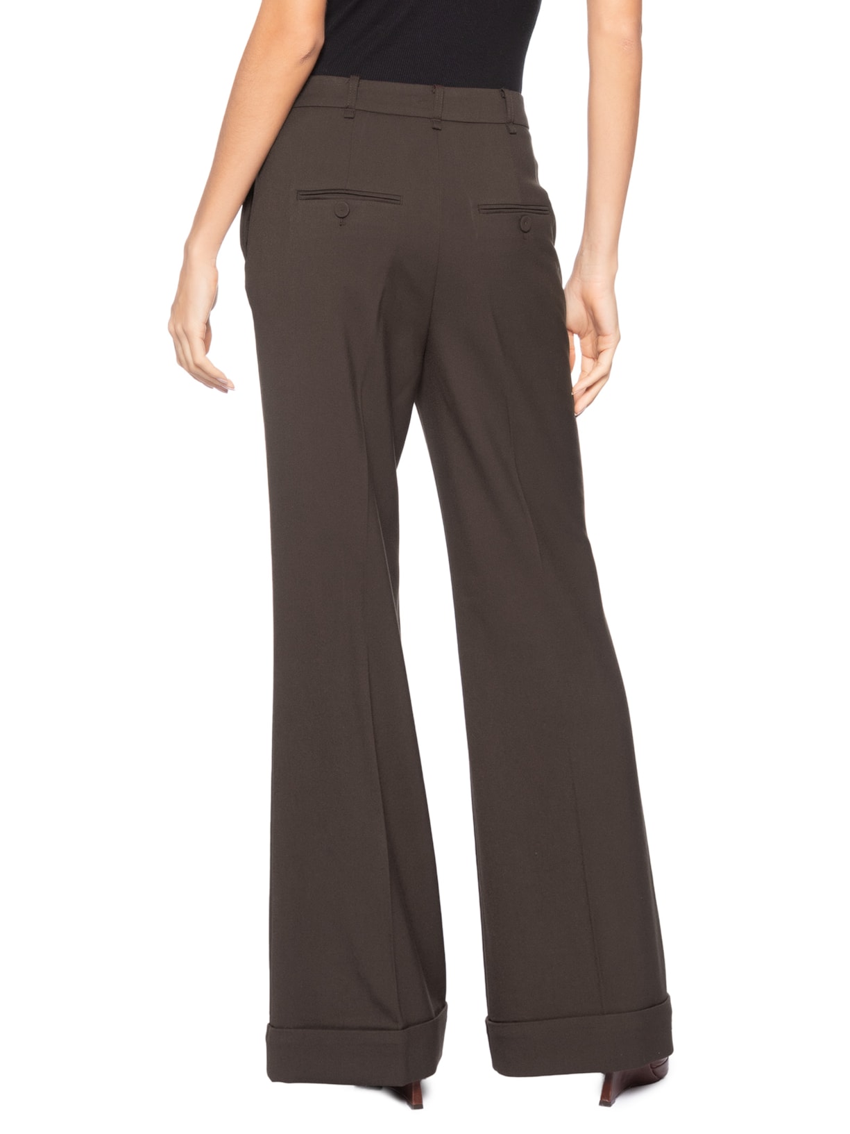 Calça Feminina Mayfair Twill Marrom Bo.bô