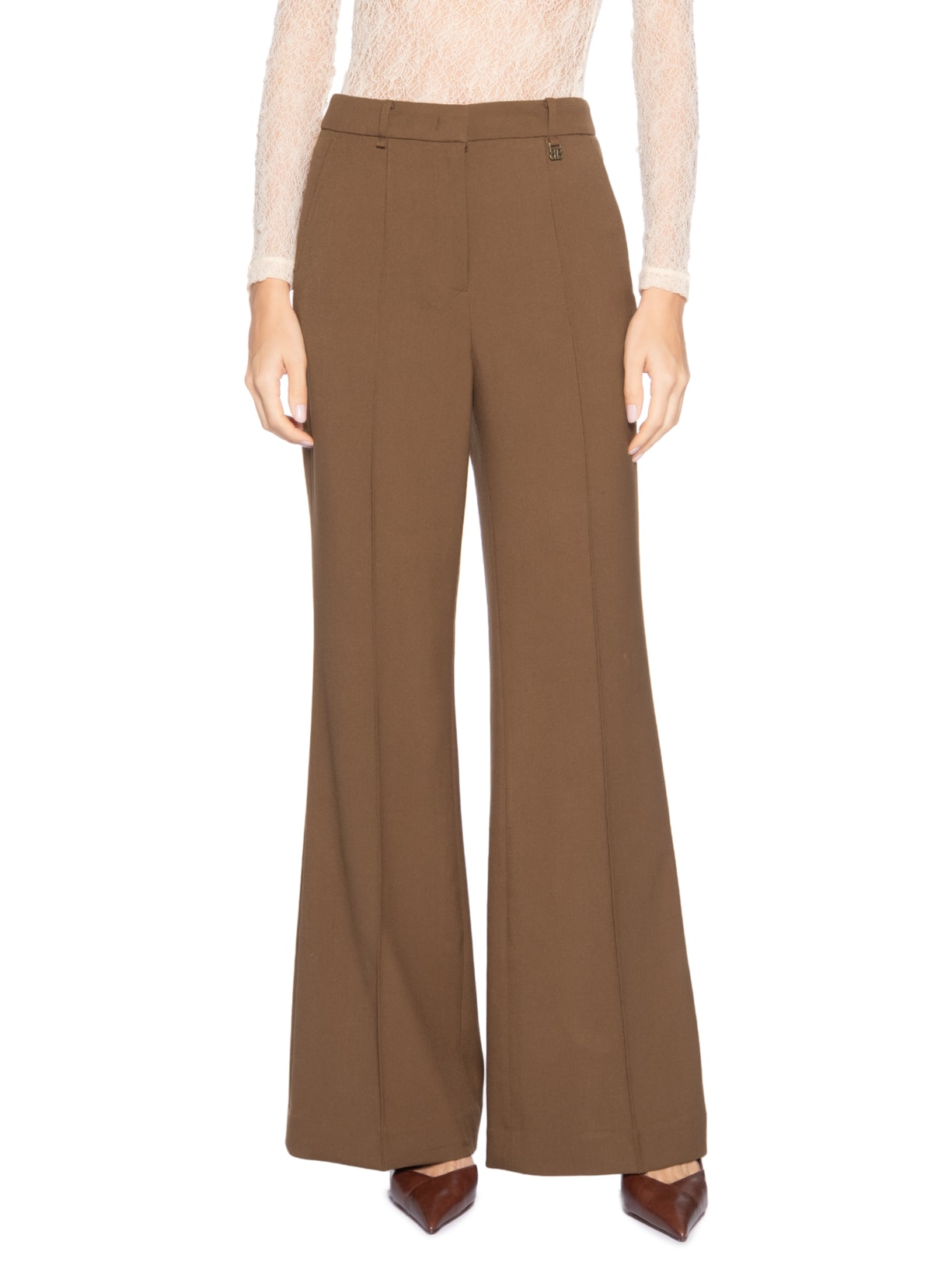 Calça Feminina Mayfair Twill Toffee Marrom Bo.bô