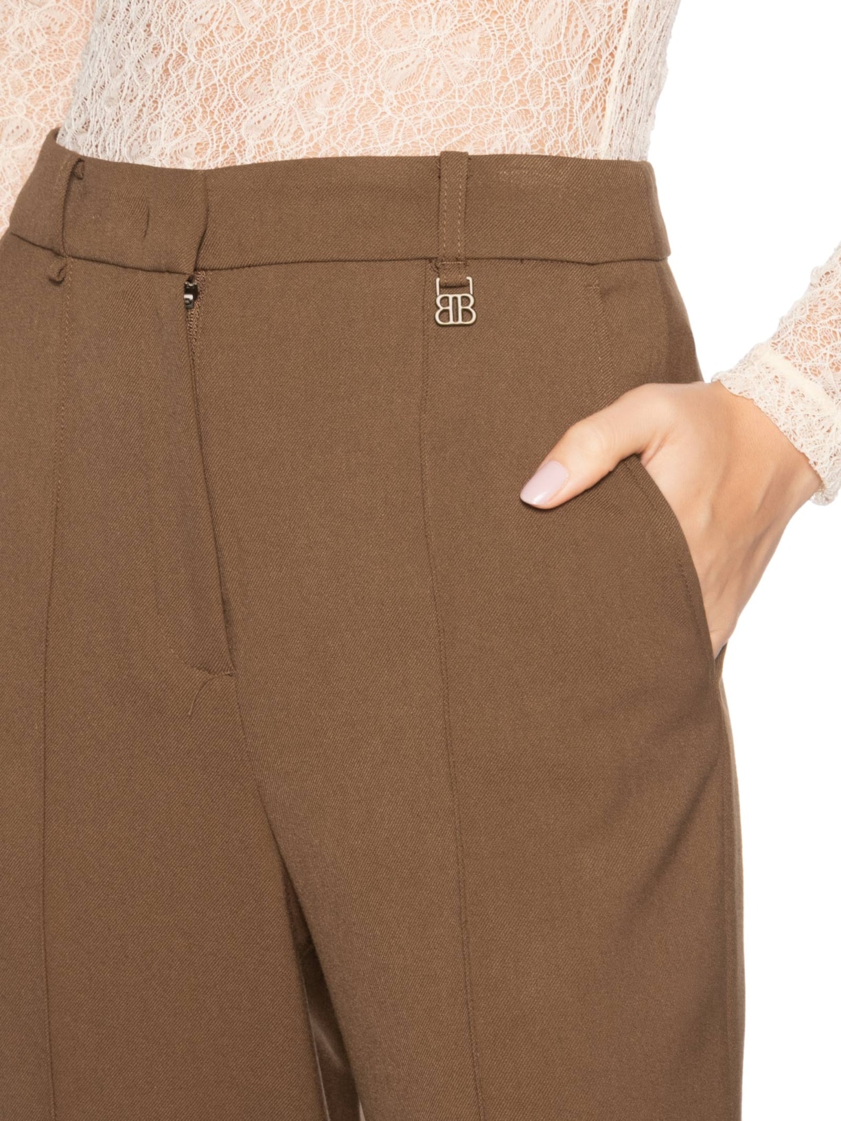 Calça Feminina Mayfair Twill Toffee Marrom Bo.bô