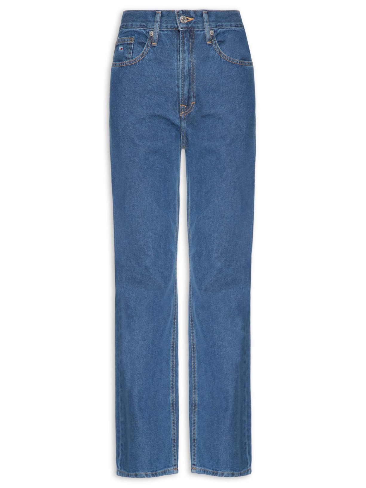 Calça Feminina MD LS High Split CG4139 - Azul