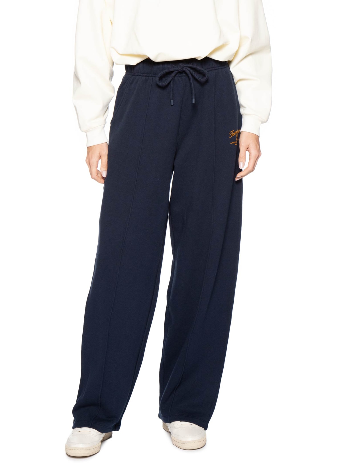 Calça Feminina Mdrn Script Terry Azul Tommy Hilfiger