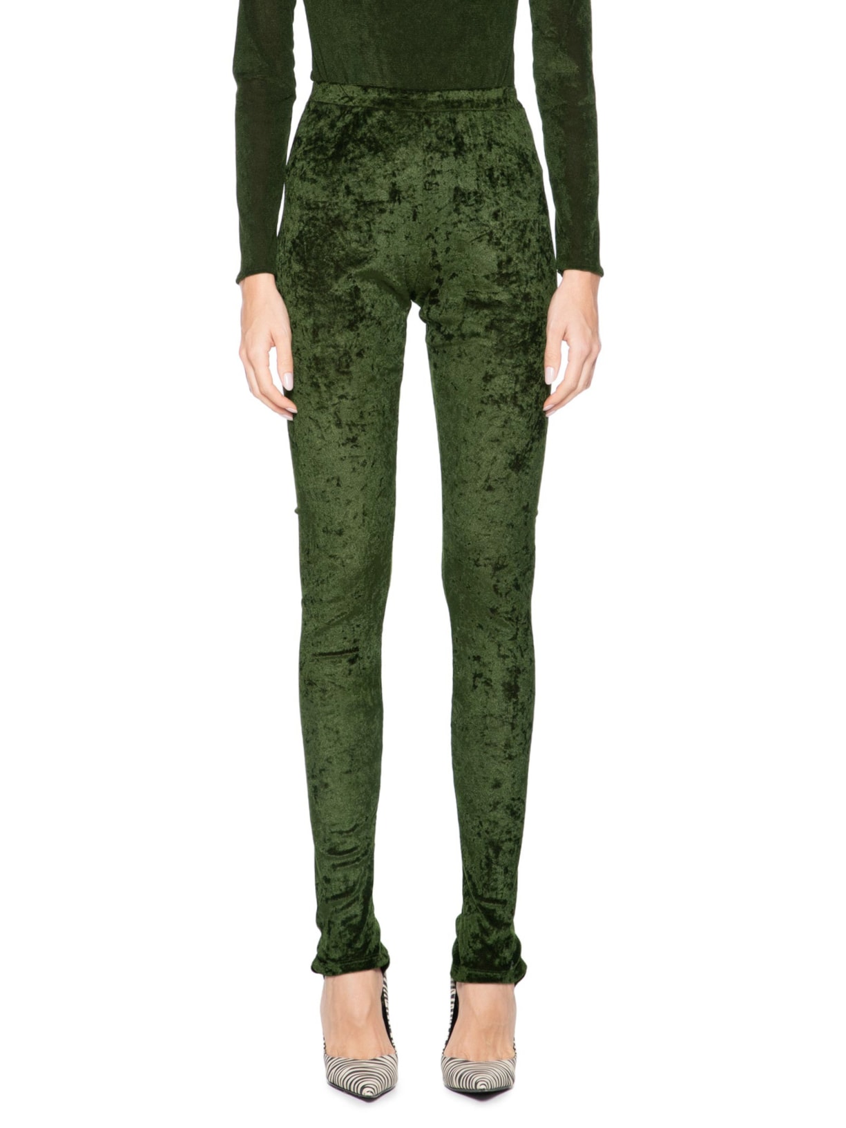 Calça Feminina Meia Legging Verde Reinaldo Lourenço