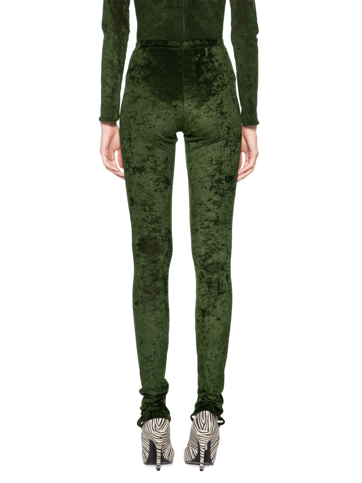 Calça Feminina Meia Legging Verde Reinaldo Lourenço