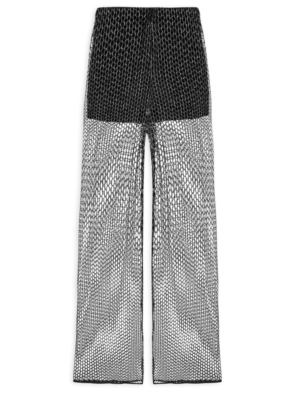 Calça Feminina Metalizada - Preto