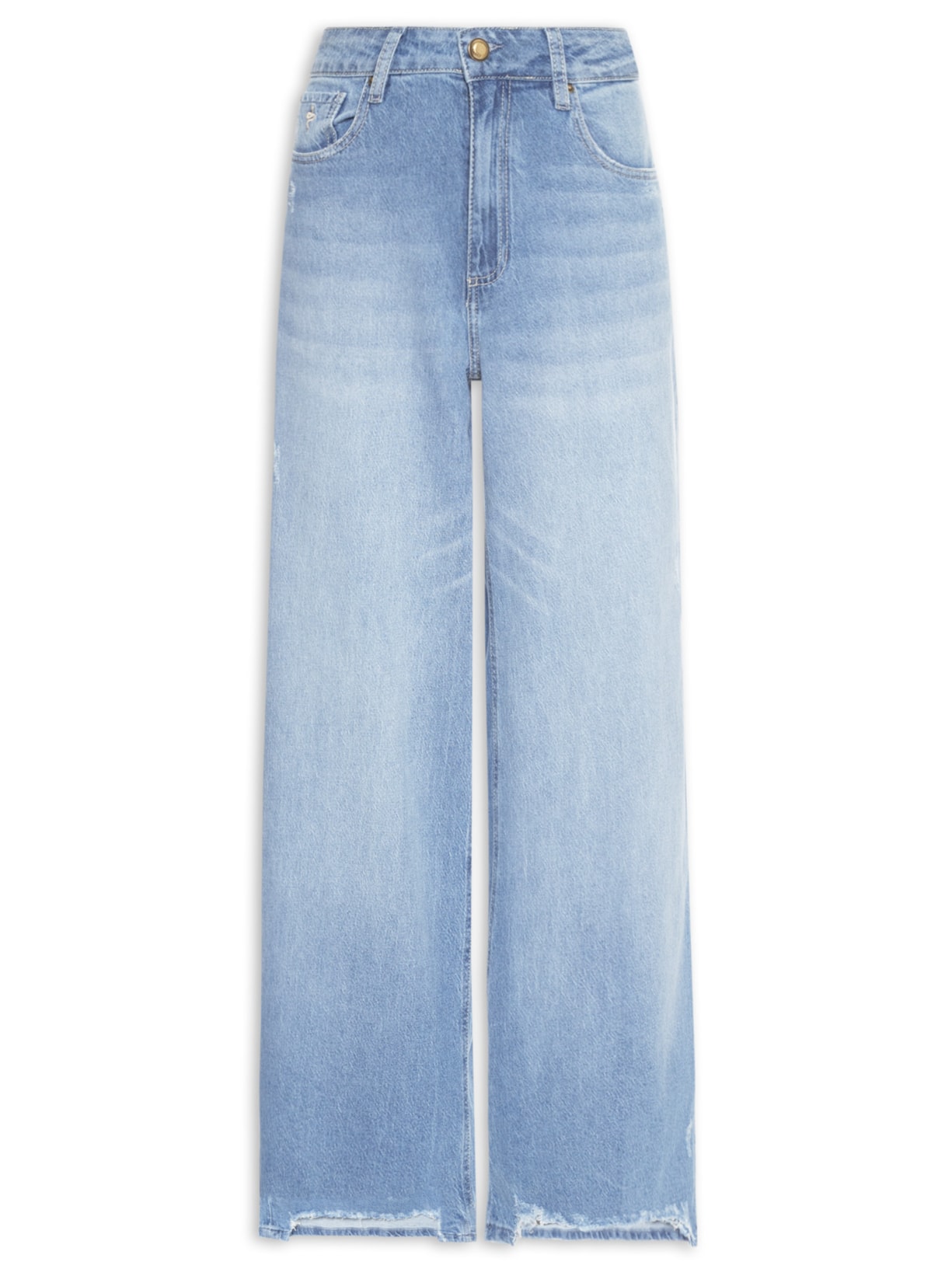 Calça Feminina Milan Destroyed Soft Azul Bo.bô