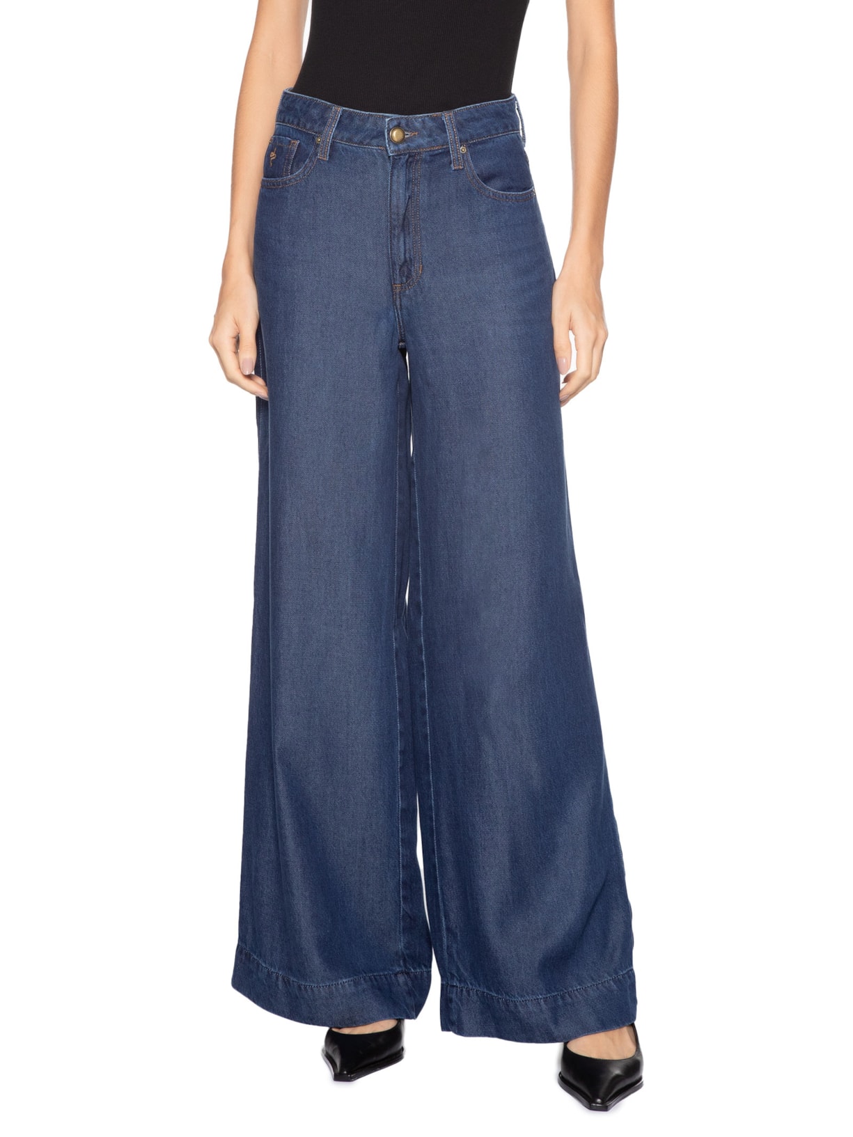 Calça Feminina Milan Fluity Denim Azul Bo.bô