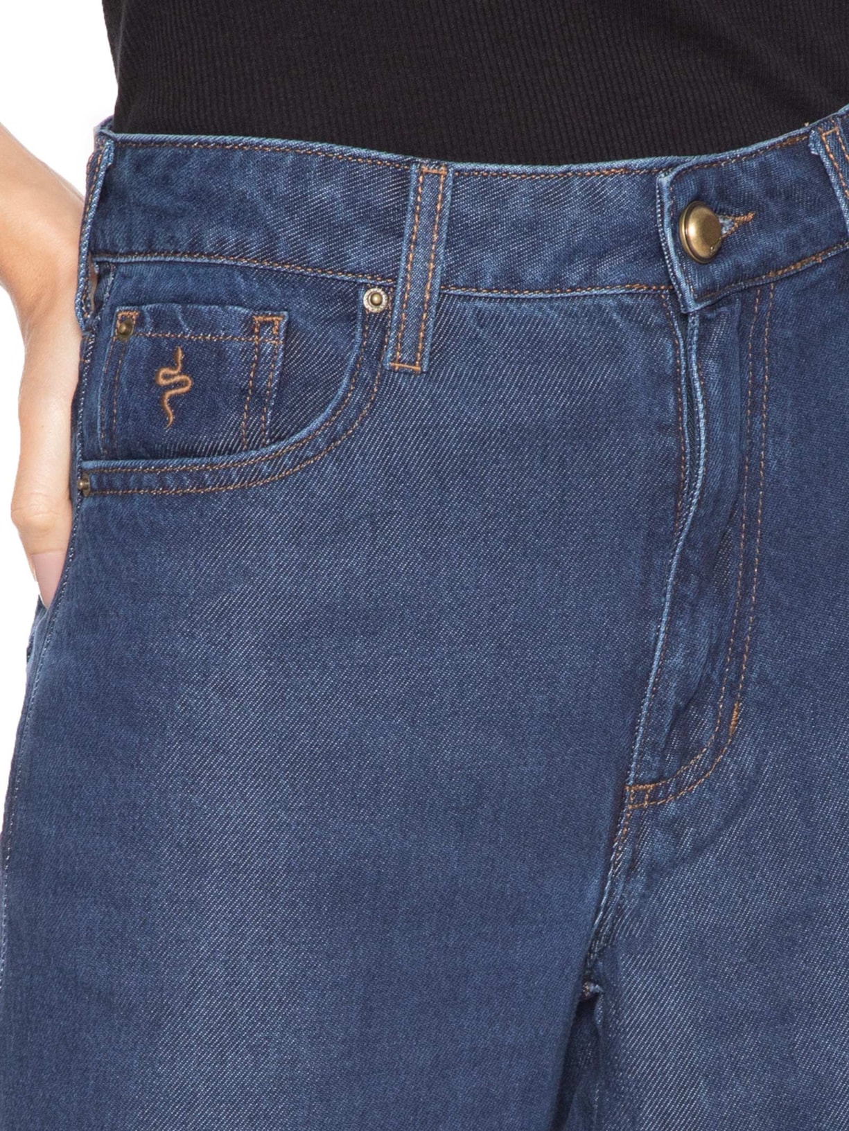 Calça Feminina Milan Fluity Denim Azul Bo.bô