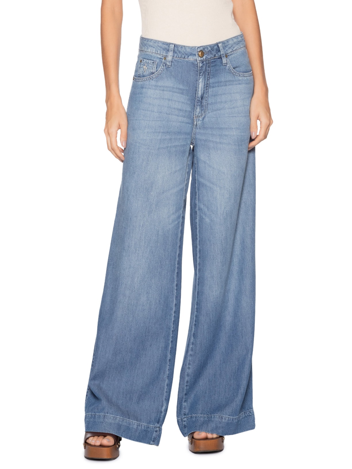 Calça Feminina Milan Fluity Soft Azul Bo.bô