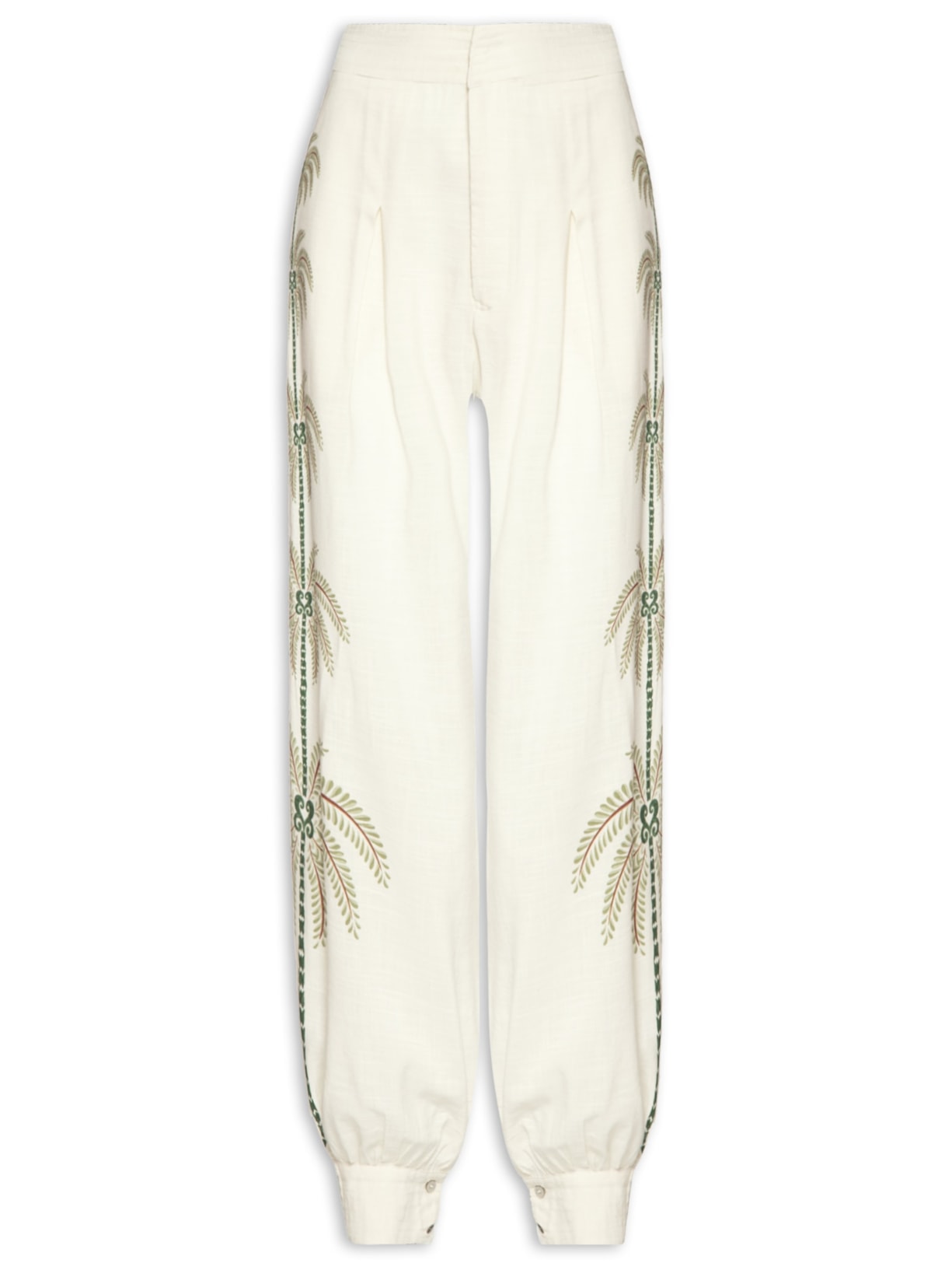 Calça Feminina Milani Coqueiros Localizado - Bege