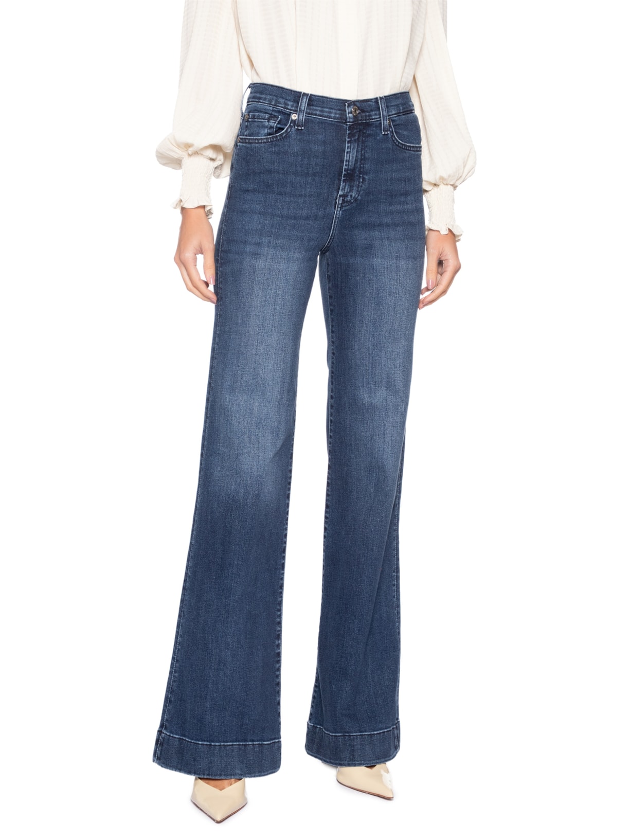 Calça Feminina Modern Dojo Soho Dark Azul 7 For All Mankind