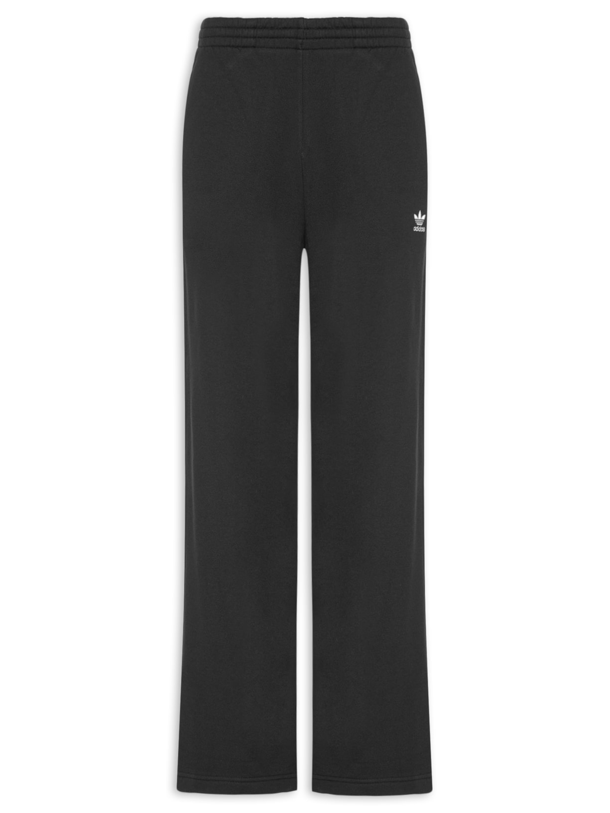 Calça Feminina Moletinho Wide Leg Essentials - Preto