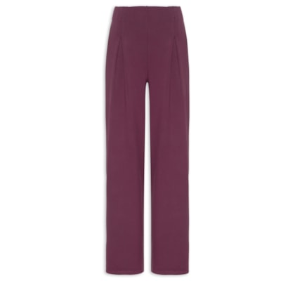 Calça Feminina Moletom com Pregas – Vermelho