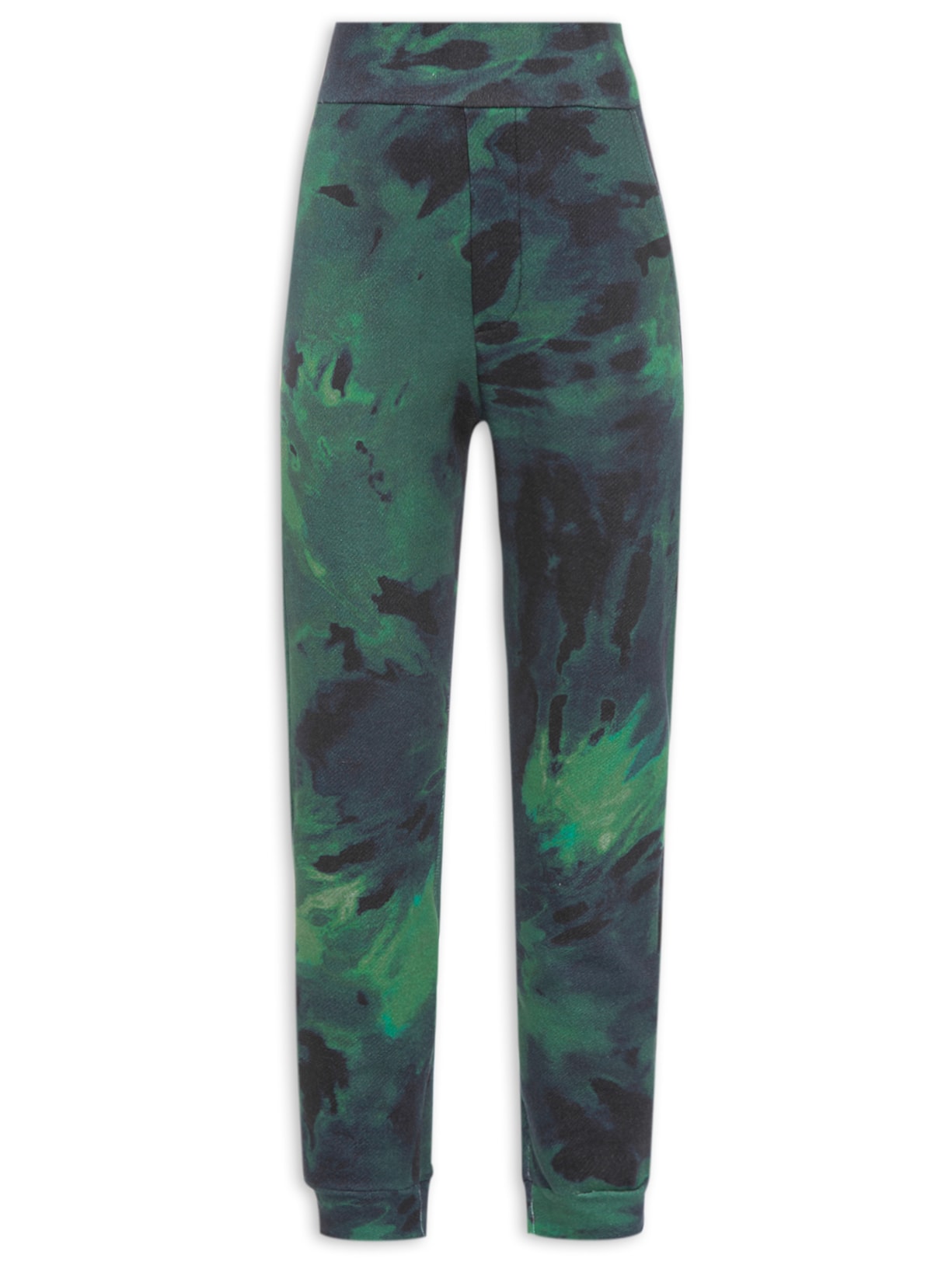 Calça Feminina Moletom Tie Dye Eco - Verde
