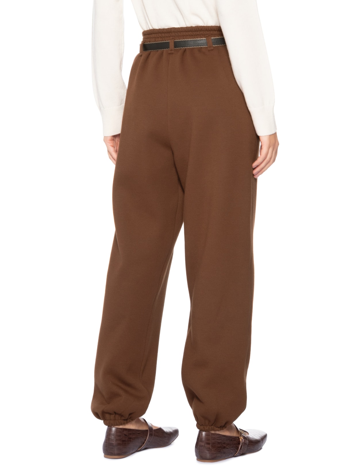 Calça Feminina Moletom Tony Marrom Paula Raia