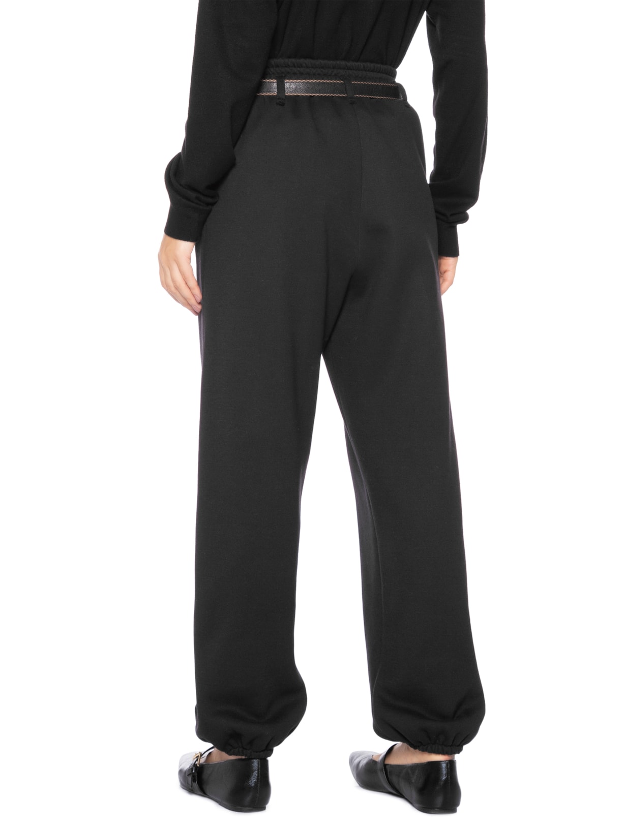 Calça Feminina Moletom Tony Preto Paula Raia