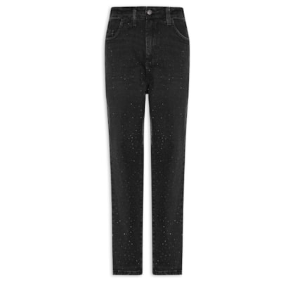 Calça Feminina Mom Jeans - Preto