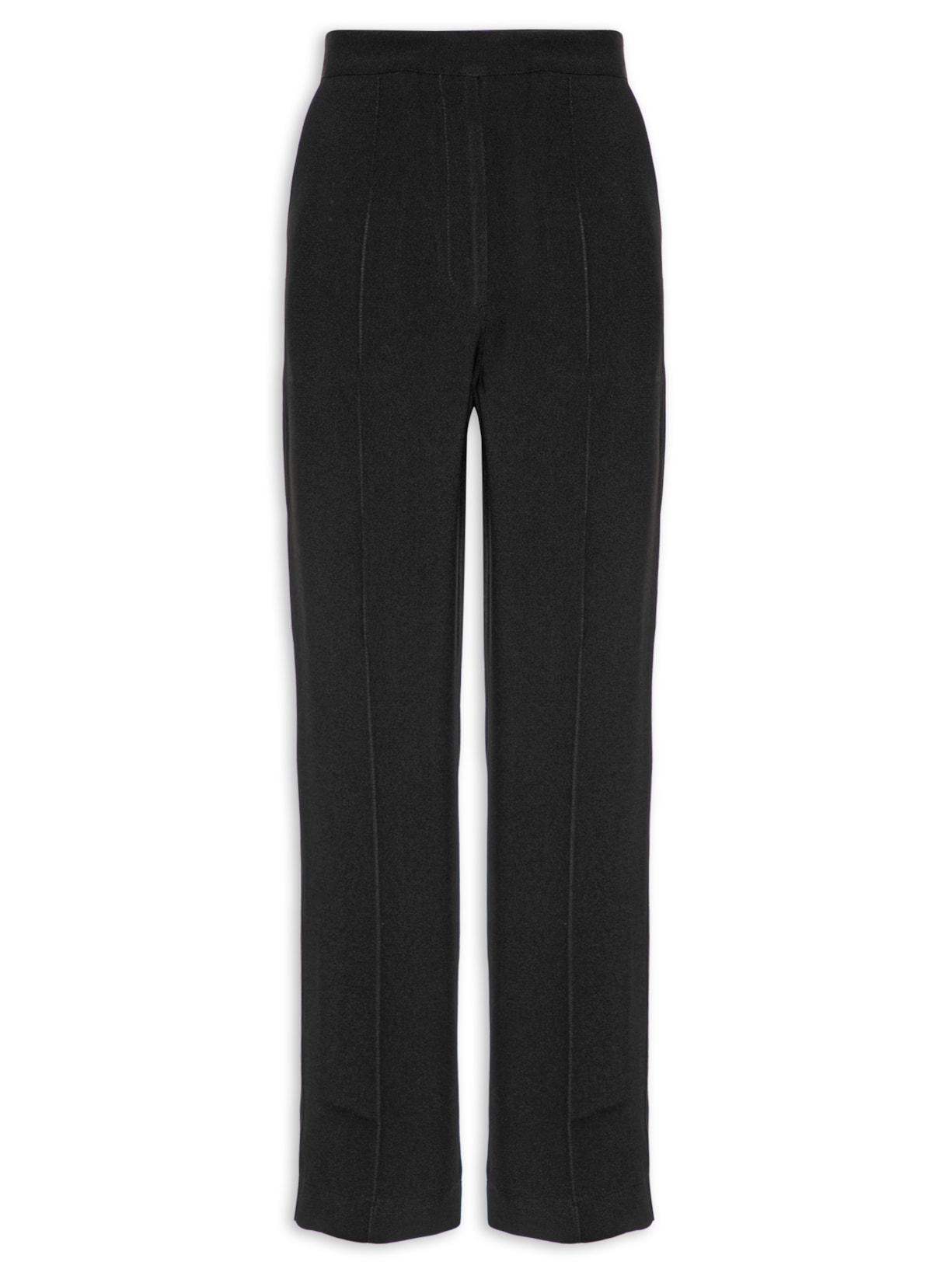 Calça Feminina Nervura Crepe - Preto