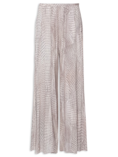 Calça Feminina Nesgas Croco Selvagia - Rosa