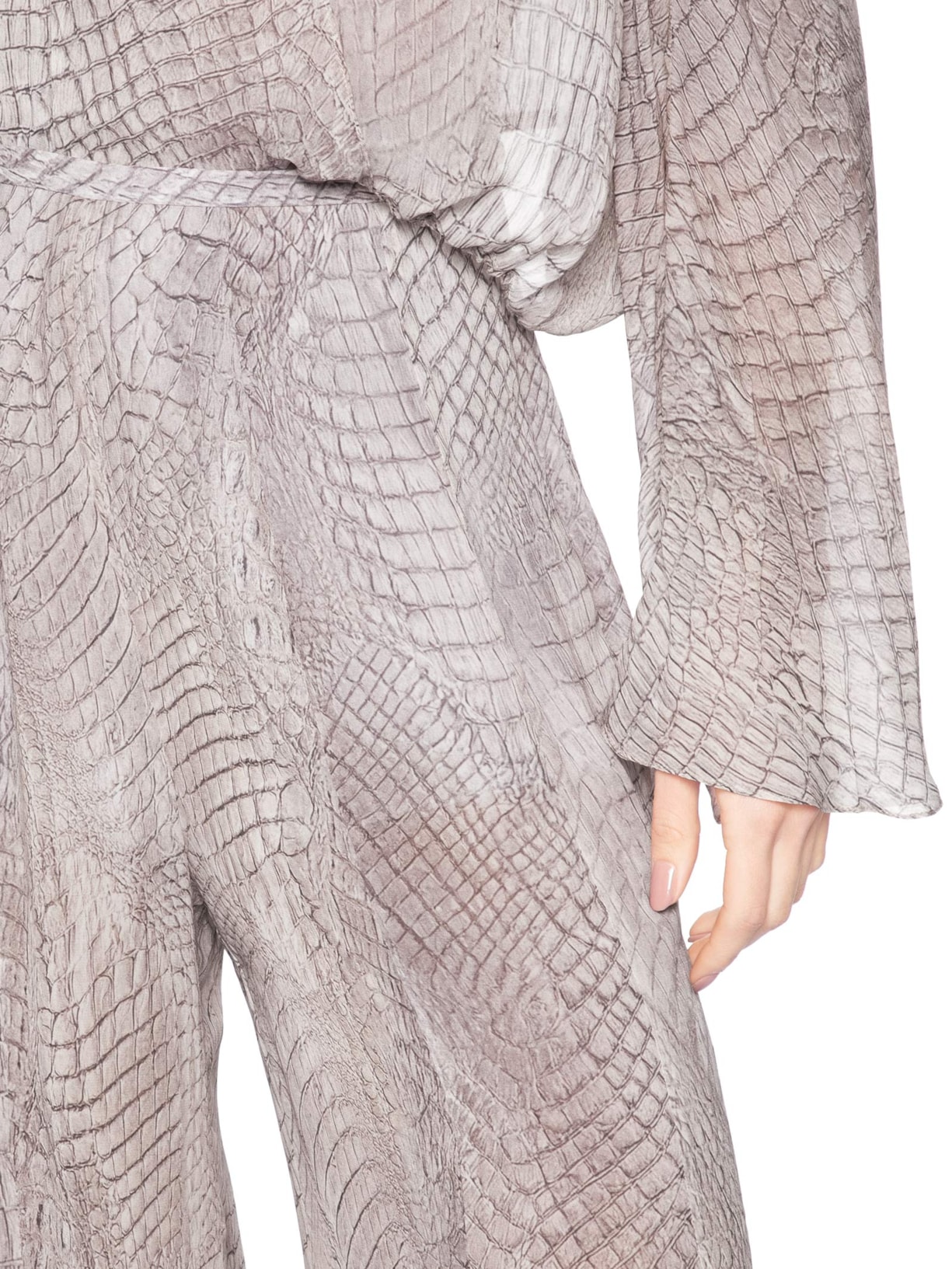 Calça Feminina Nesgas Croco Selvagia Rosa Animale